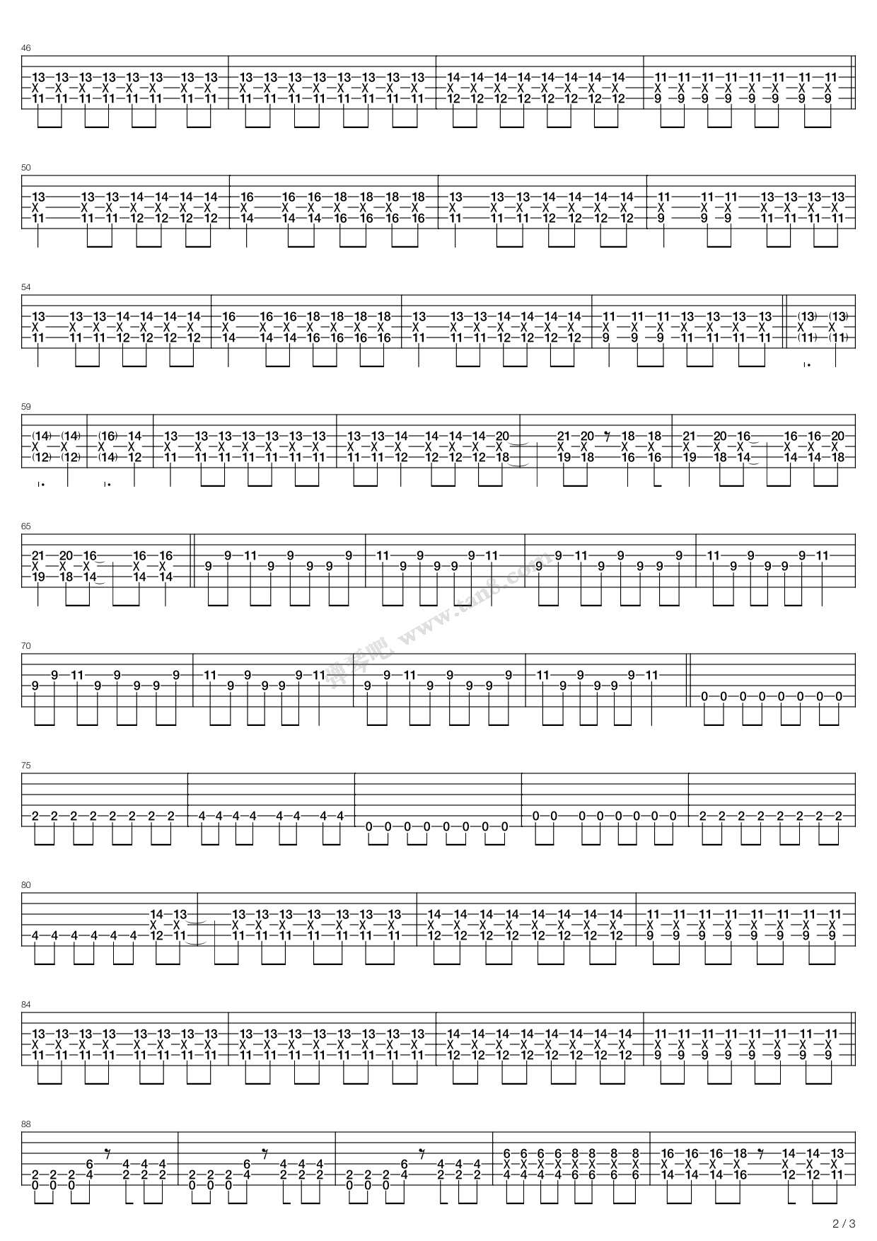 《understand》,asian kung-fu generation(六线谱 吉他谱吉他谱 第7