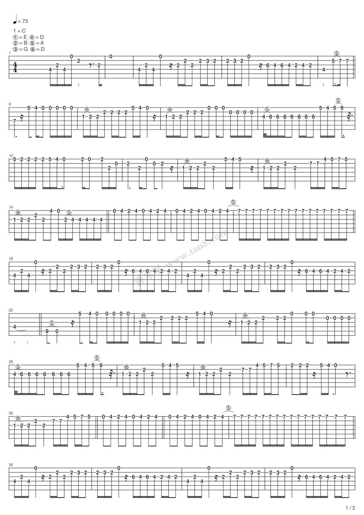 all around me 吉他谱-虫虫吉他谱免费下载