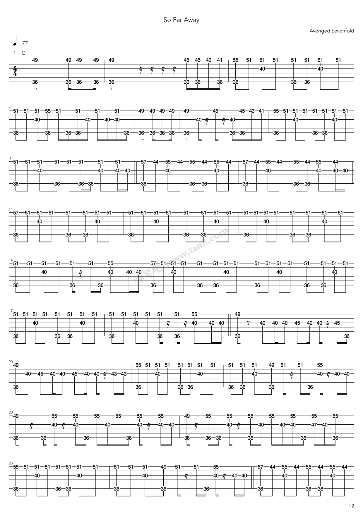 Runaway Partituras | Del Shannon | Tablatura Fácil