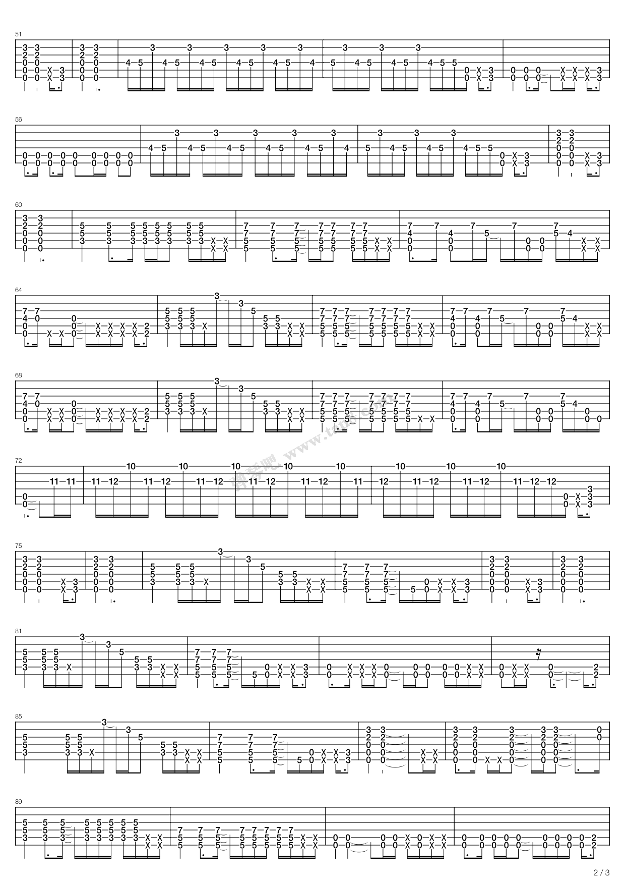 《inside us all》,creed(六线谱 吉他谱吉他谱 第6页