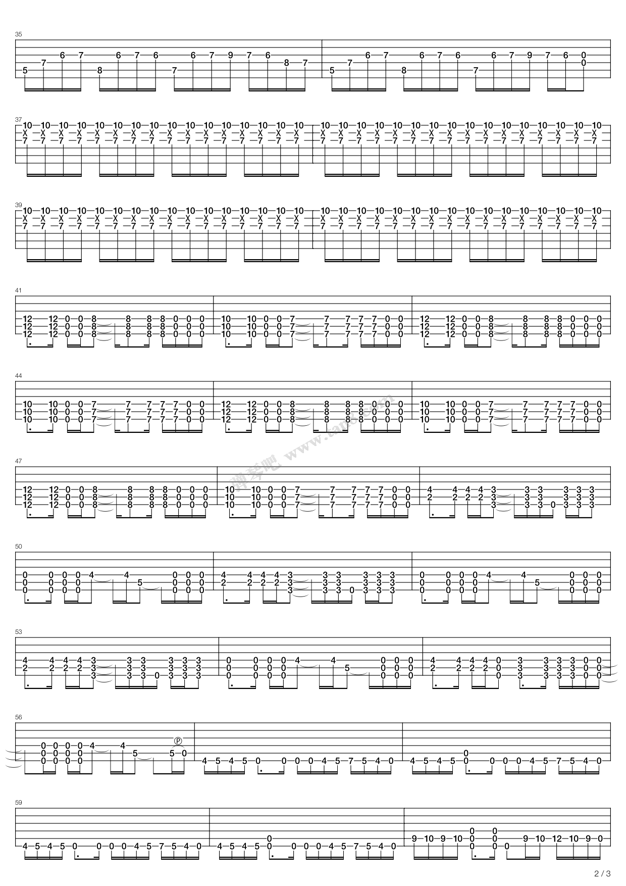 《illusion》,creed(六线谱 吉他谱吉他谱 第2页