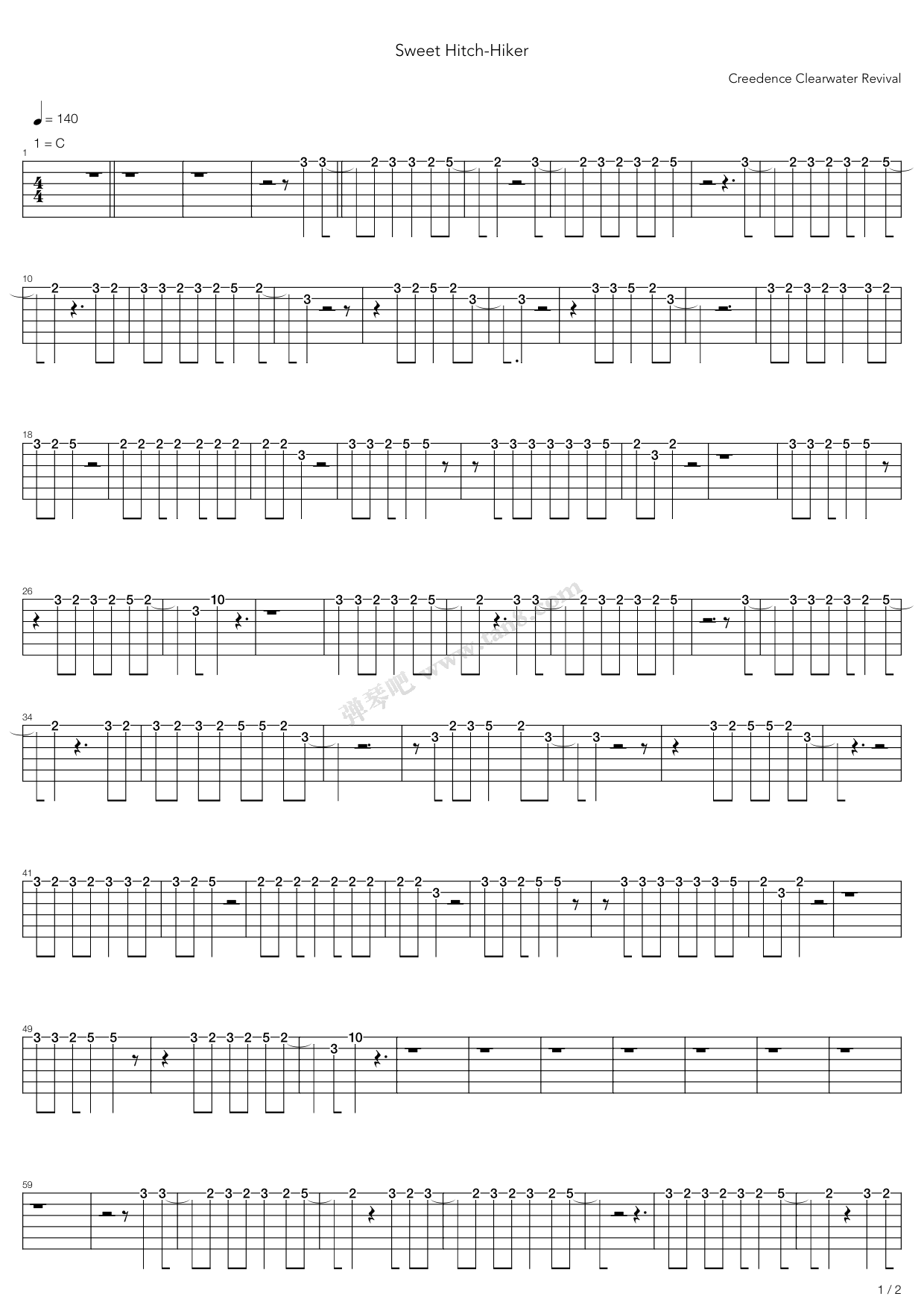 >> >> creedence clearwater revival >>sweet hitch-hiker