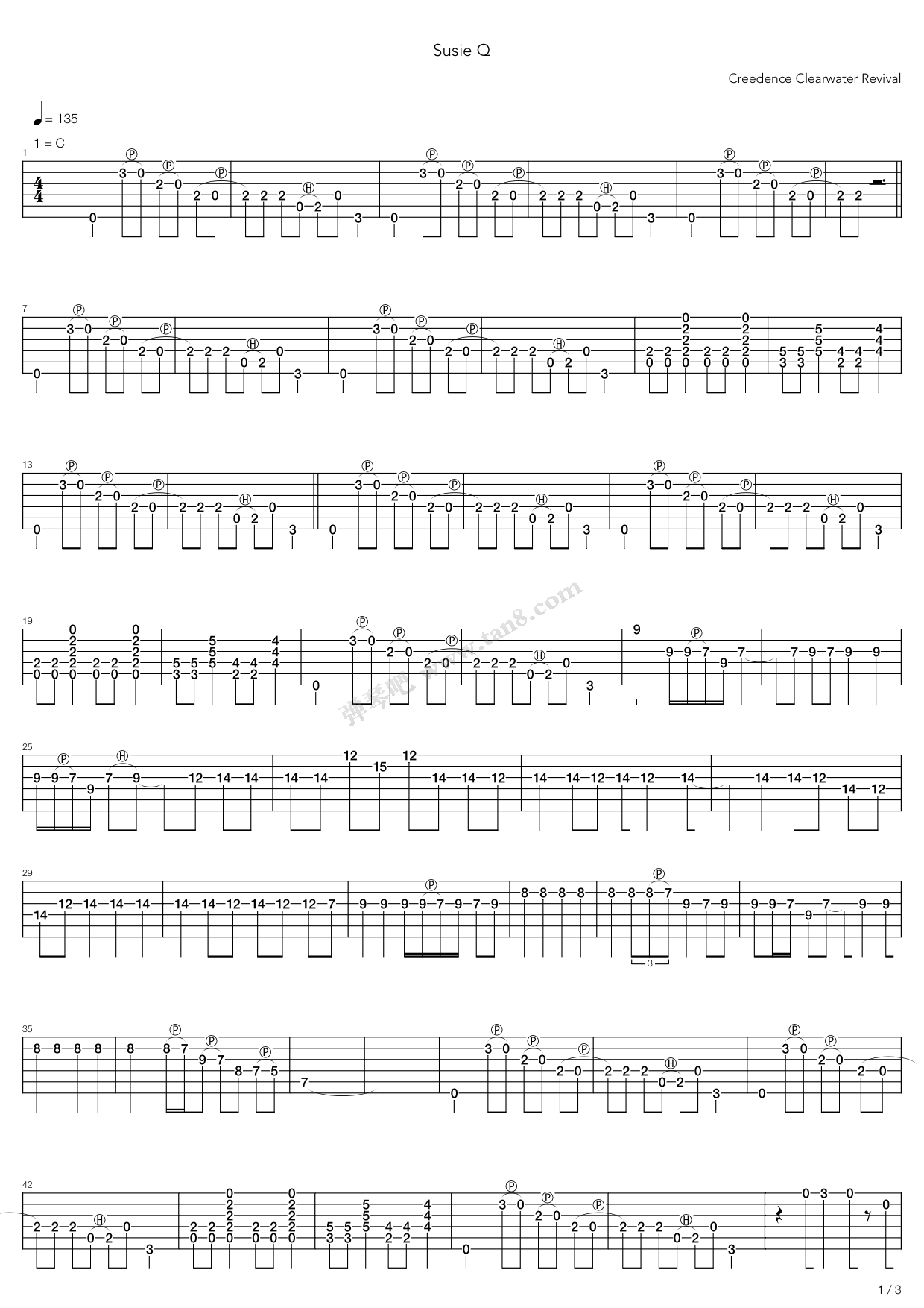 >> 儿歌 >> creedence clearwater revival >>susie q