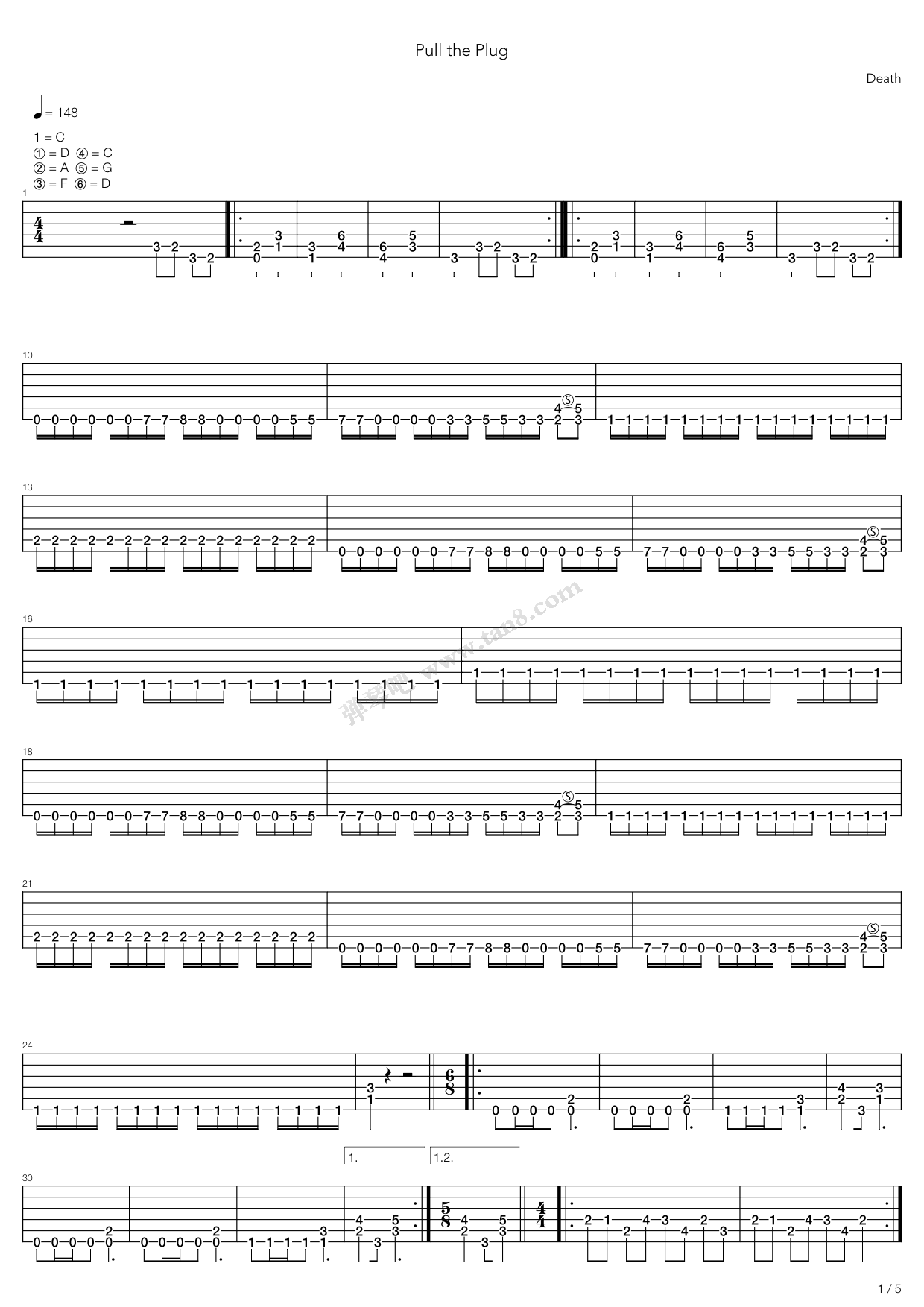 pull the plug 吉他谱-虫虫吉他谱免费下载
