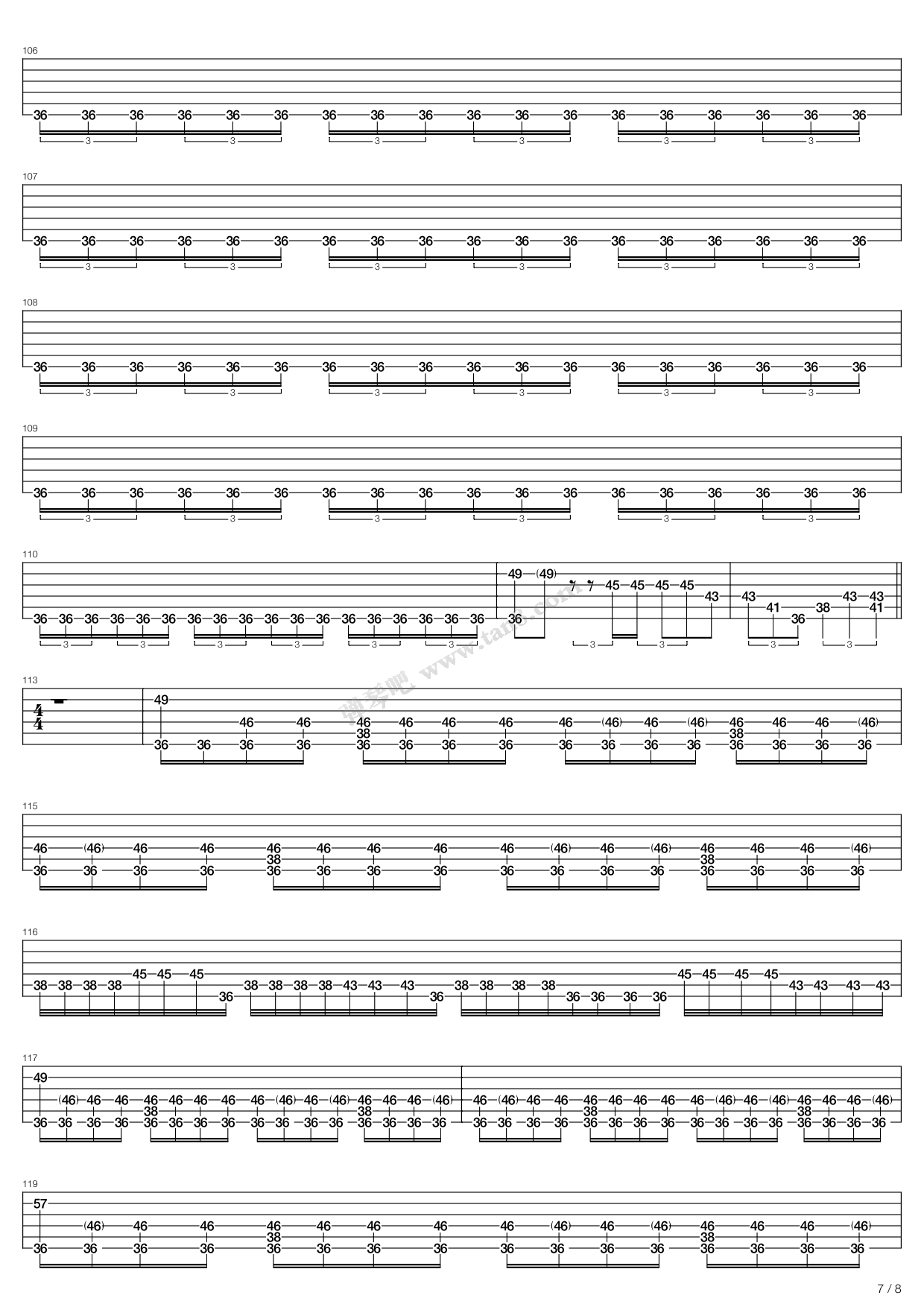 sacrilegious scorn 吉他谱-虫虫吉他谱免费下载