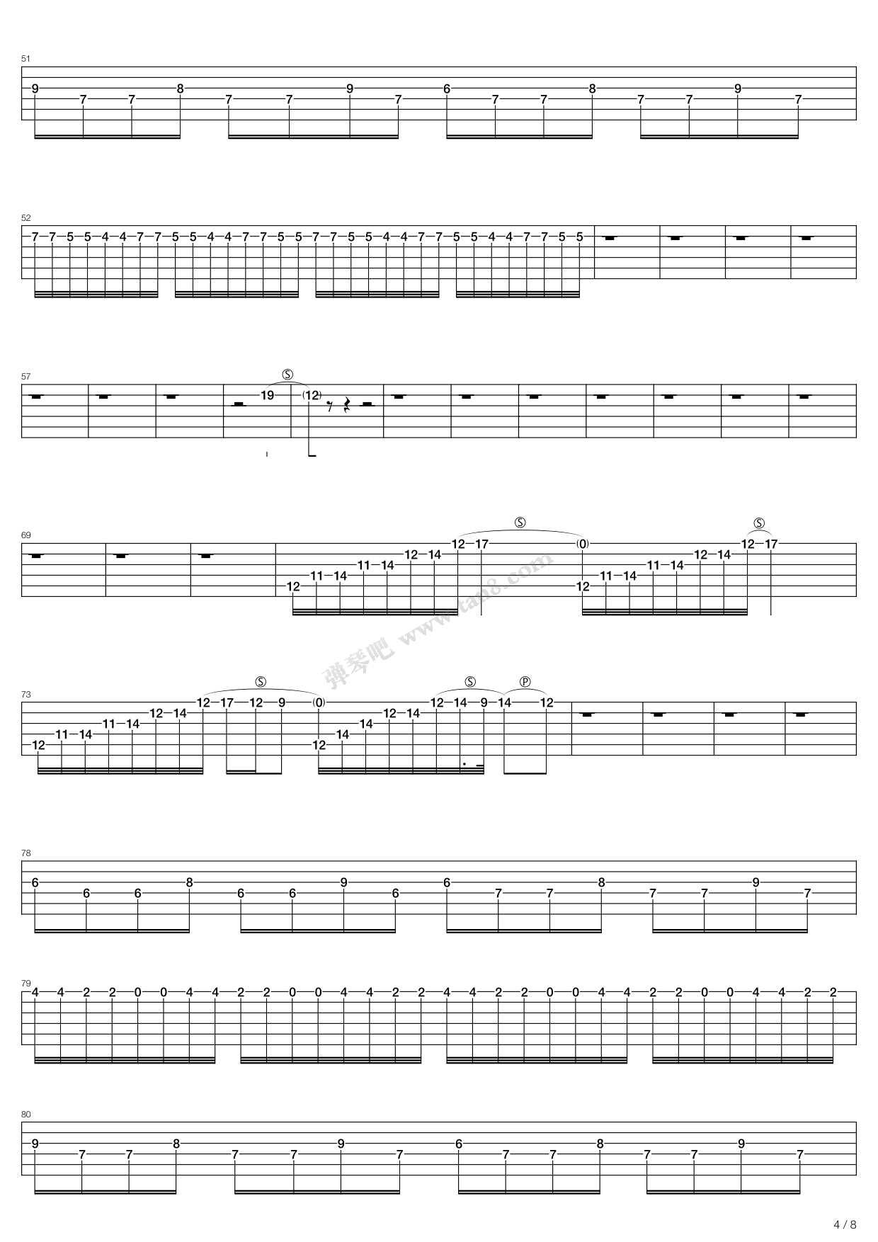 black winter night 吉他谱-虫虫吉他谱免费下载