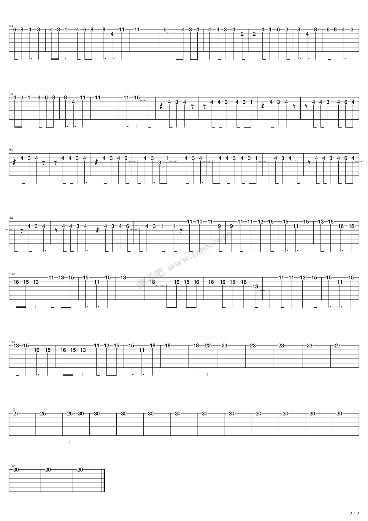 farewell 吉他谱-虫虫吉他谱免费下载