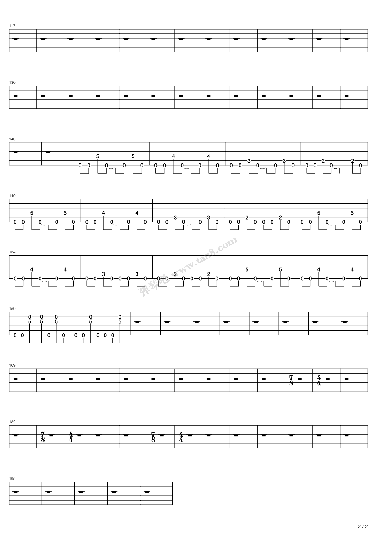 《fantasy》,30 seconds to mars(六线谱 吉他谱吉他谱 第17页