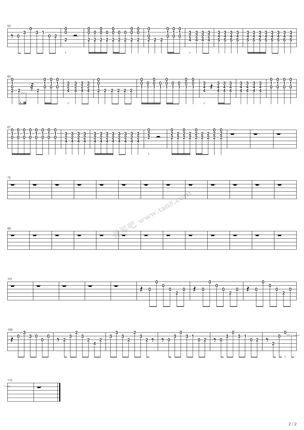 《Behind Blue Eyes》,The Who（六线谱 调六线吉他谱虫虫吉他谱免费下载