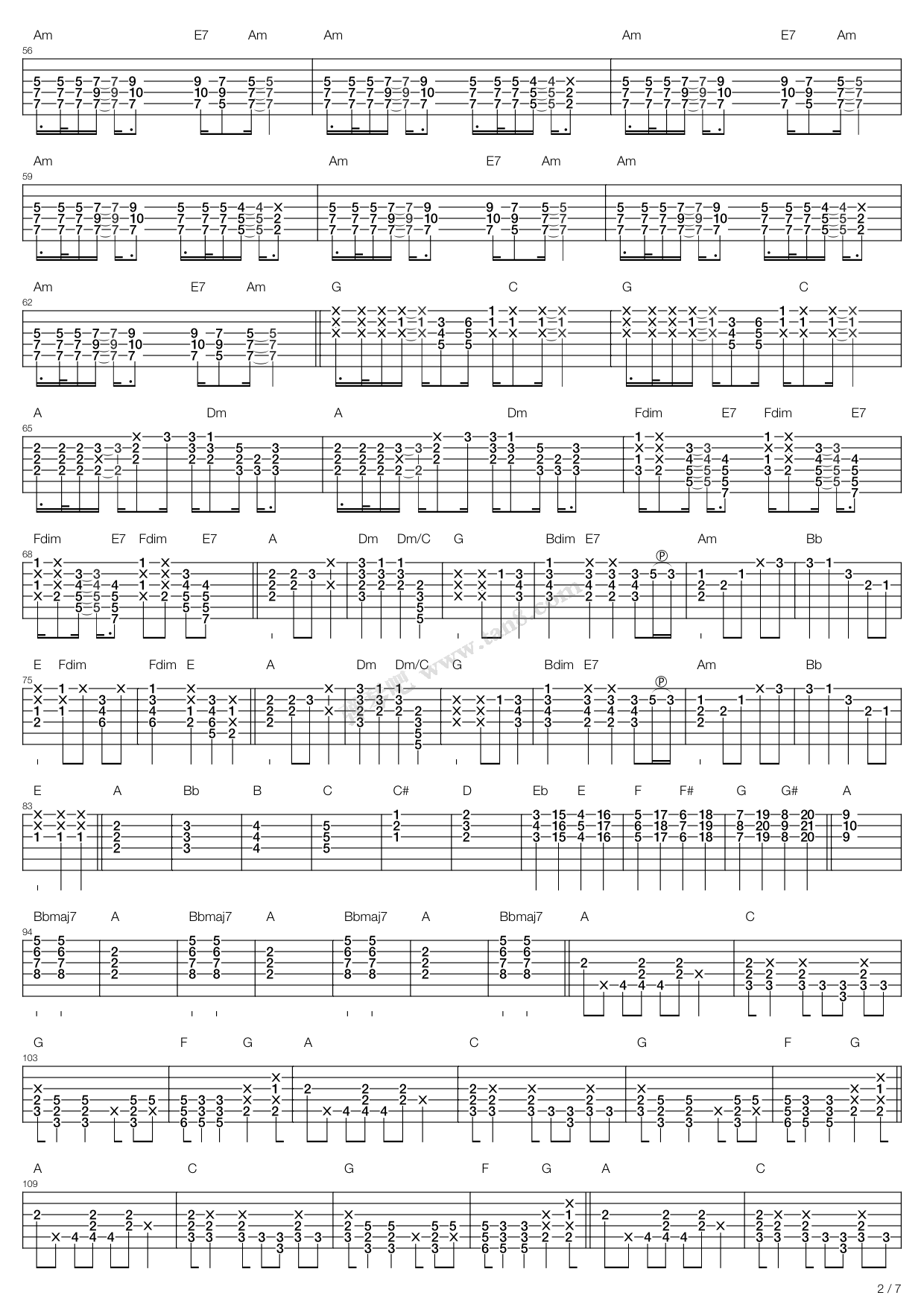 funeral for a friend love lies bleeding 吉他谱-虫虫吉他谱免费