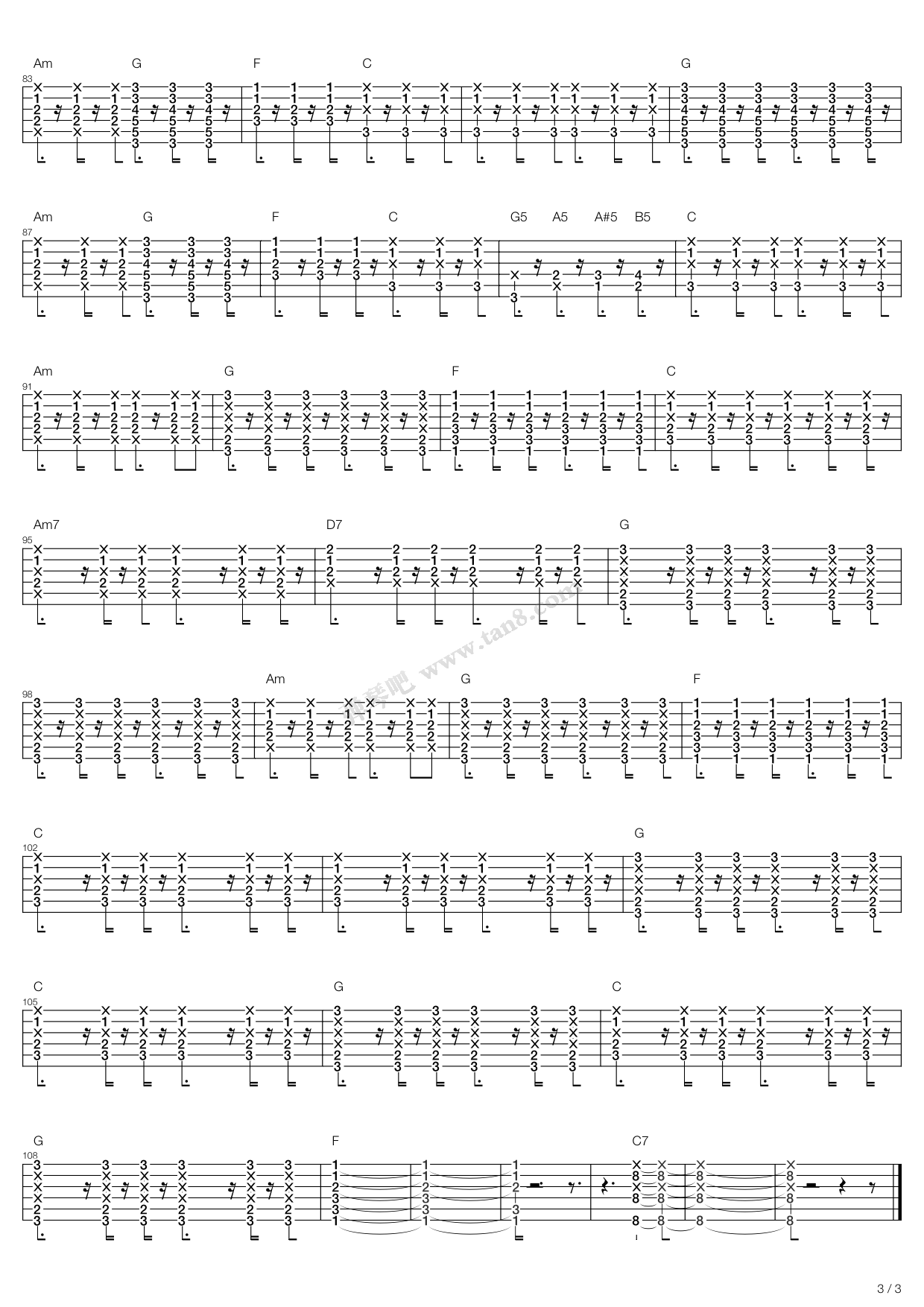 《how long》,eagles(六线谱 吉他谱吉他谱 第11页