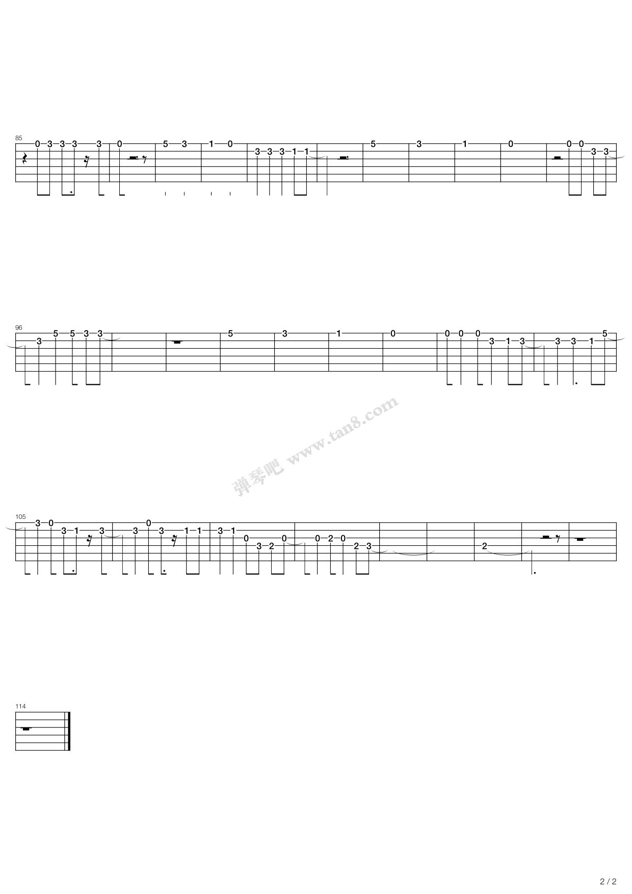 《how long》,eagles(六线谱 吉他谱吉他谱 第2页