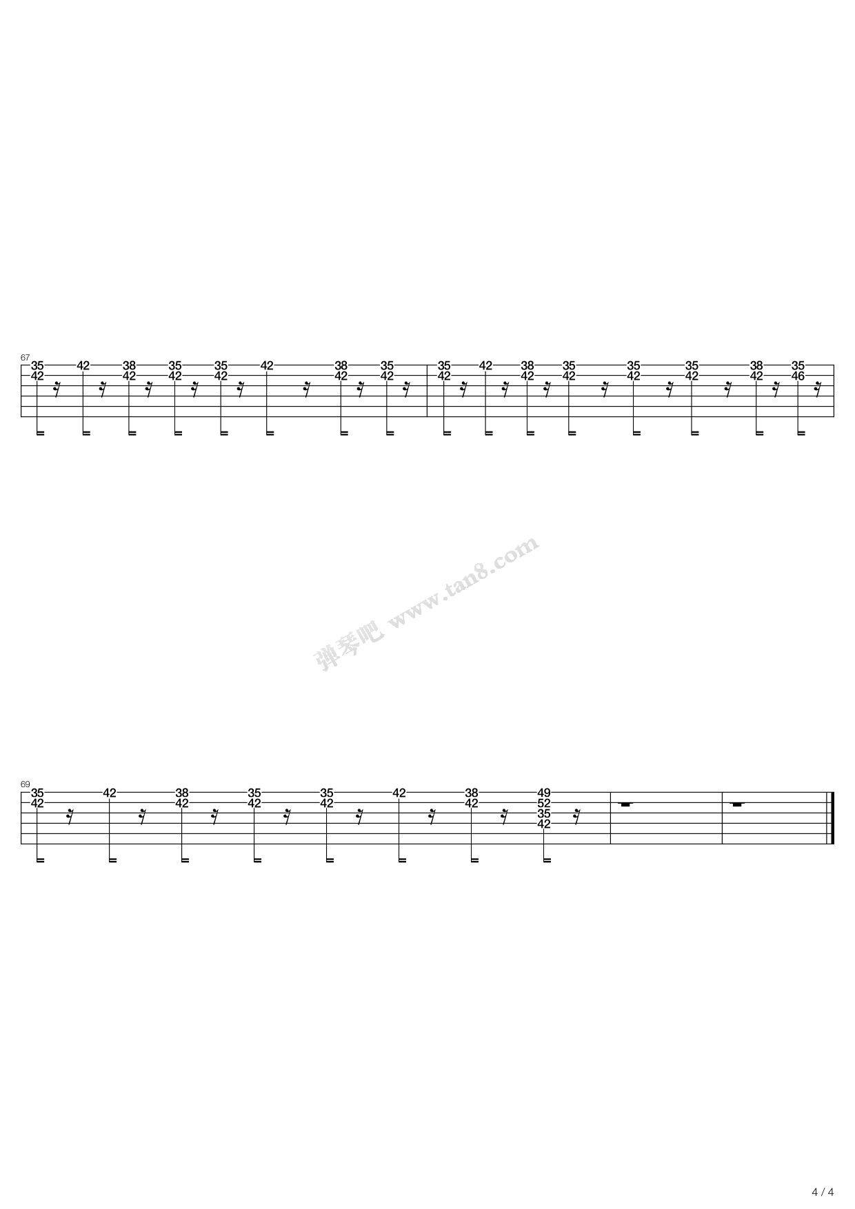 《badge》,eric clapton(六线谱 吉他谱吉他谱 第10页