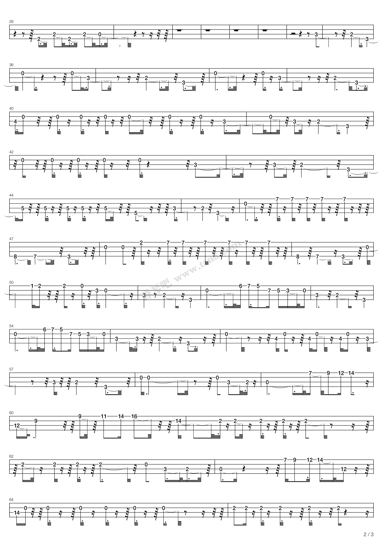 《badge》,eric clapton(六线谱 吉他谱吉他谱 第5页