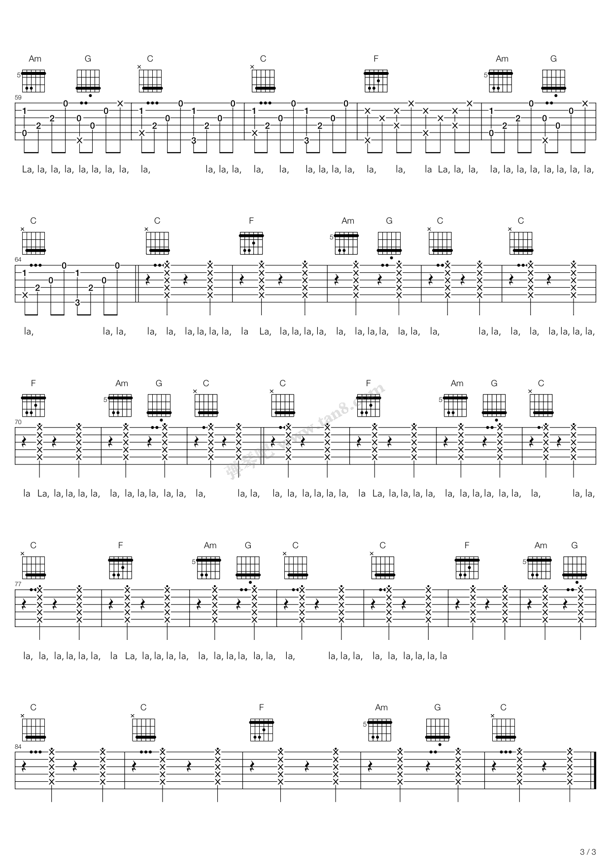 《new soul》,yael naim(六线谱 吉他谱吉他谱 第8页