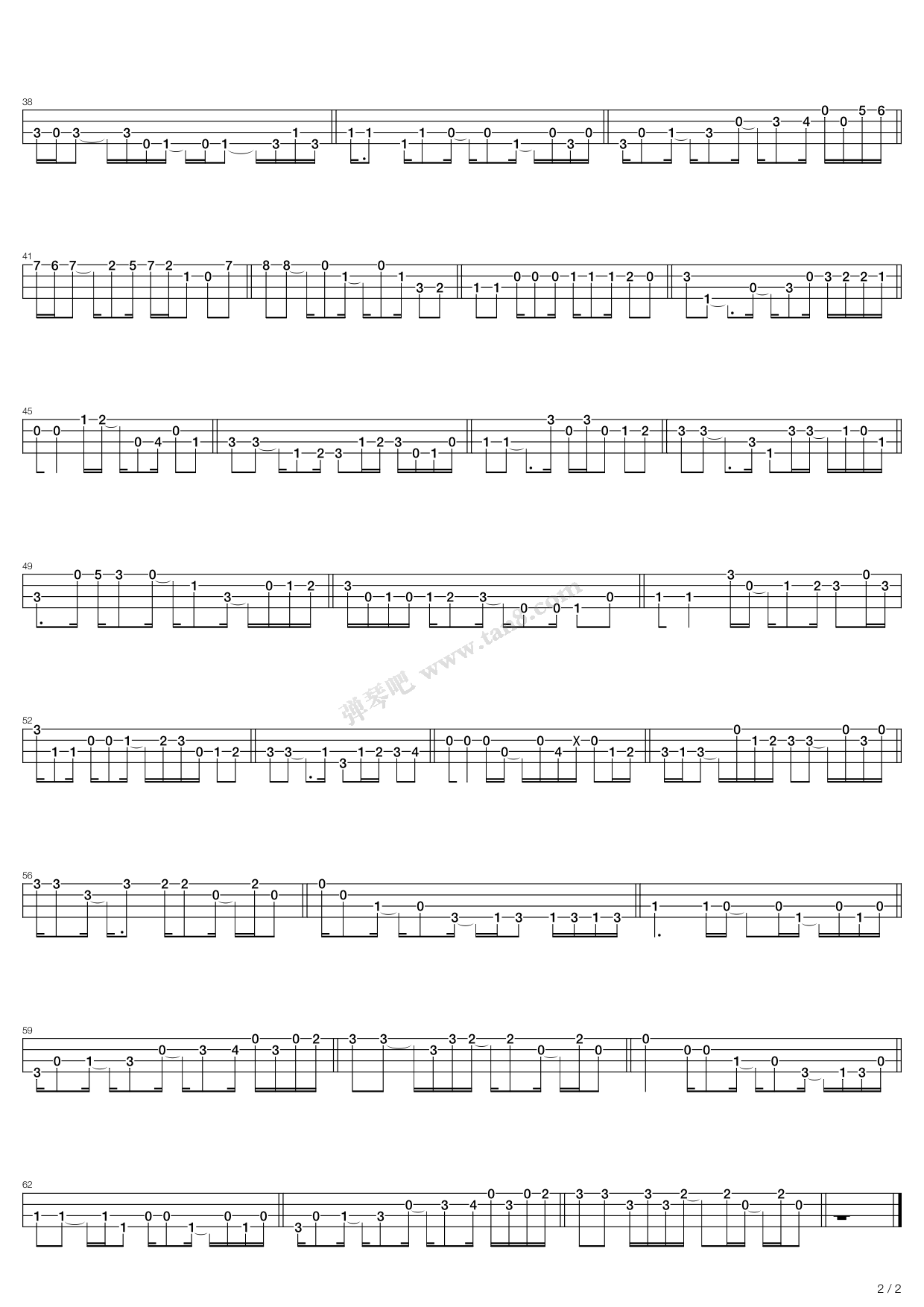 《darling dear》,the jackson 5(六线谱 吉他谱吉他谱 第2页