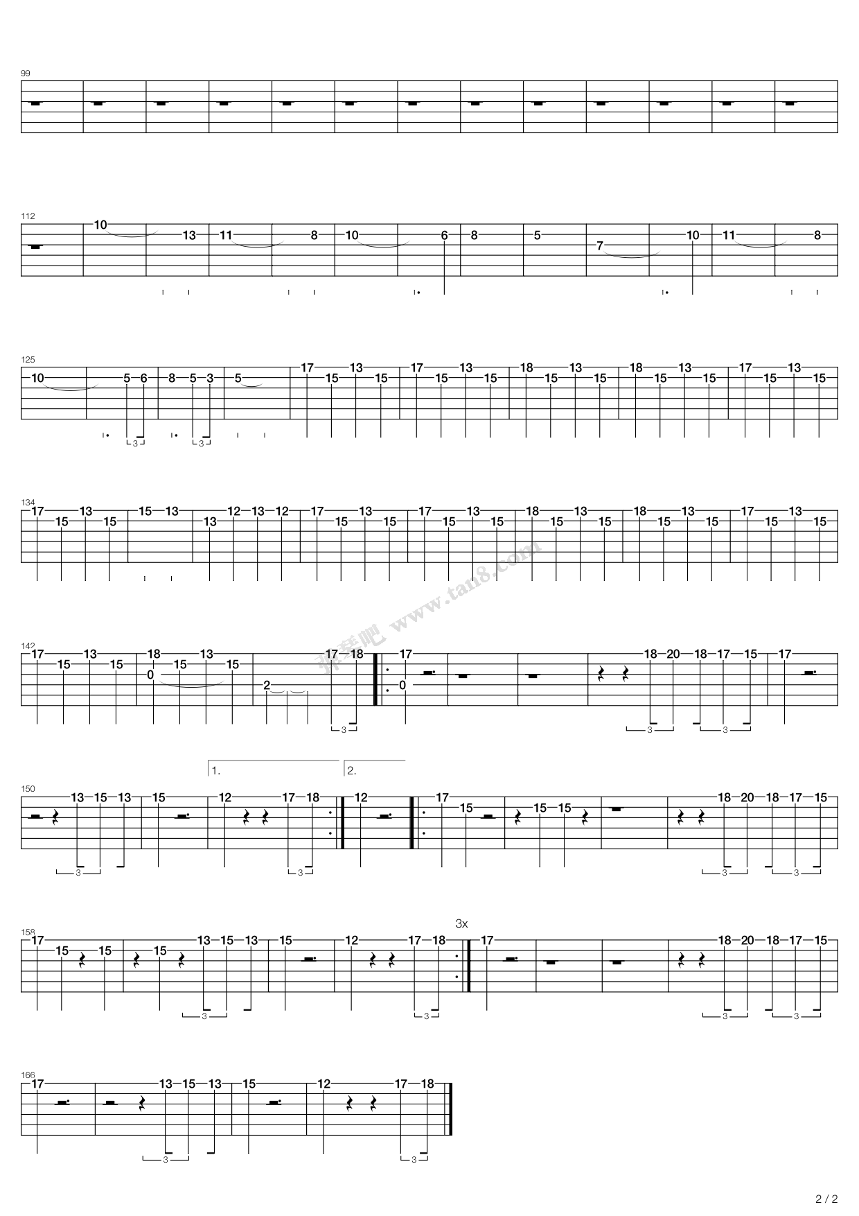 《lose yourself》,eminem(六线谱 吉他谱吉他谱 第10页