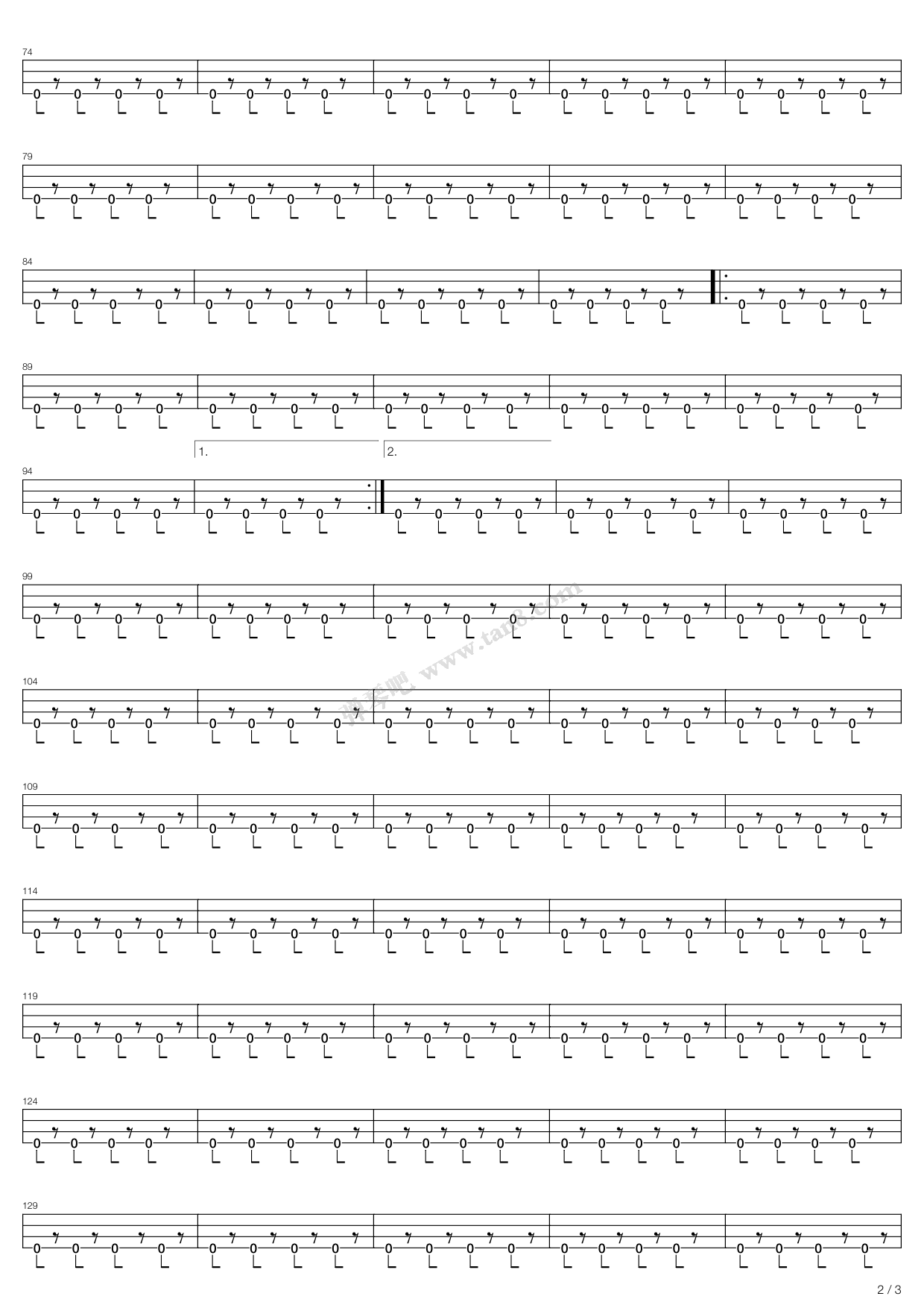 《lose yourself》,eminem(六线谱 吉他谱吉他谱 第16页