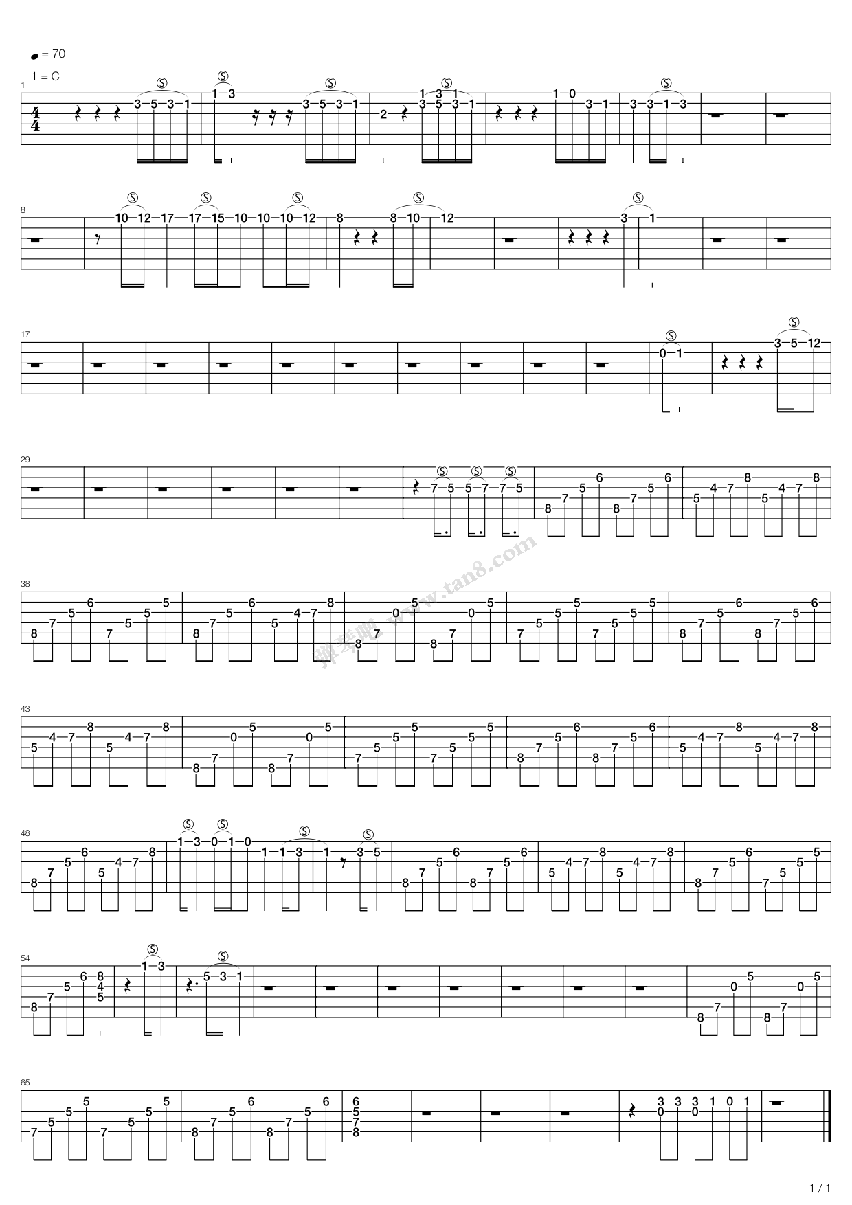 《tim mcgraw》,taylor swift(六线谱 吉他谱吉他谱 第2页