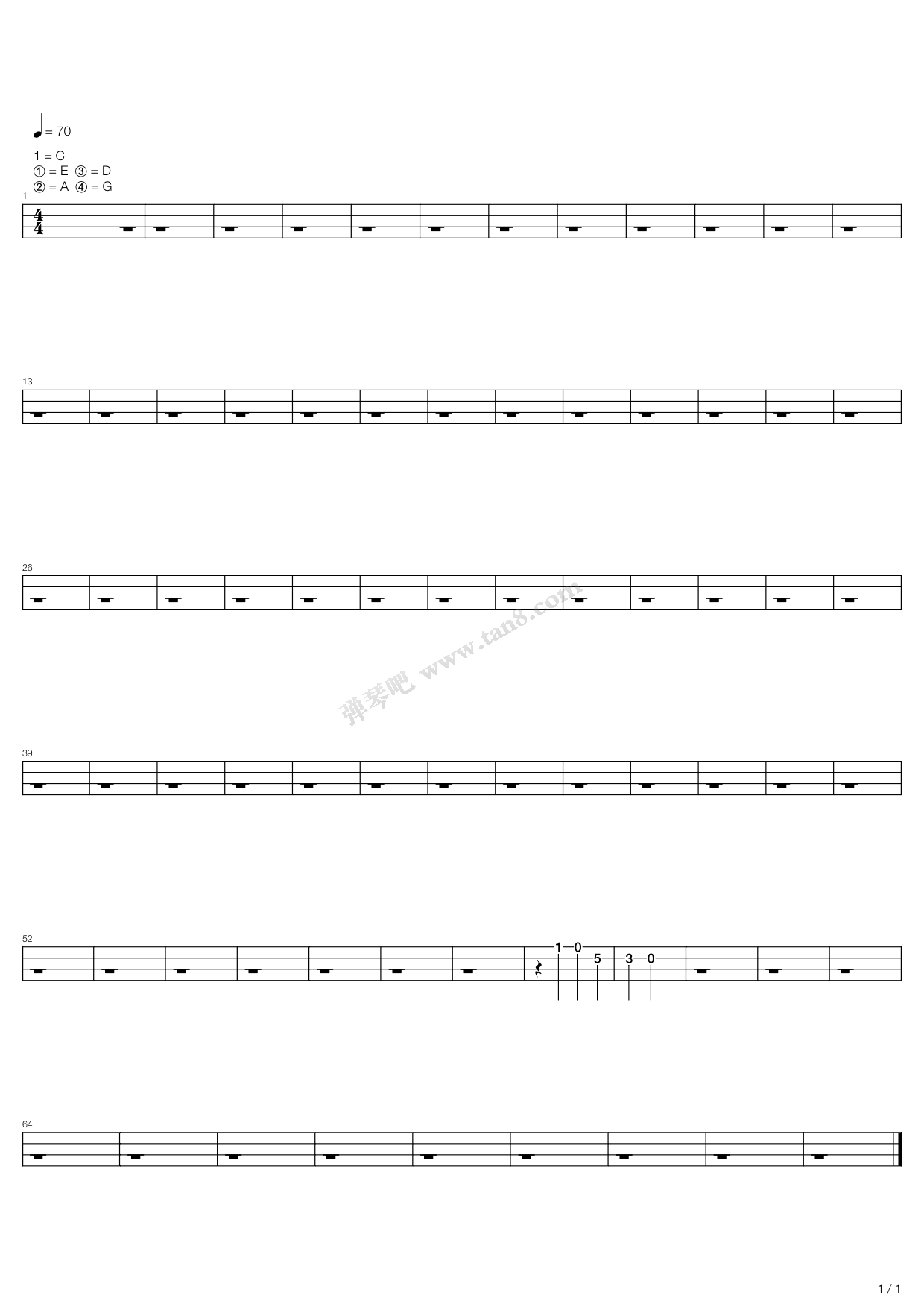 《tim mcgraw》,taylor swift(六线谱 吉他谱吉他谱 第8页