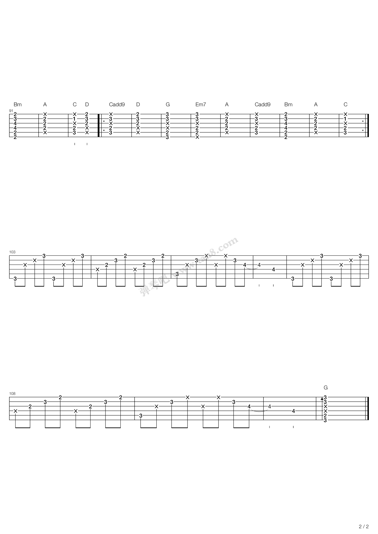 《gotta have you》,the weepies(六线谱 吉他谱吉他谱 第2页