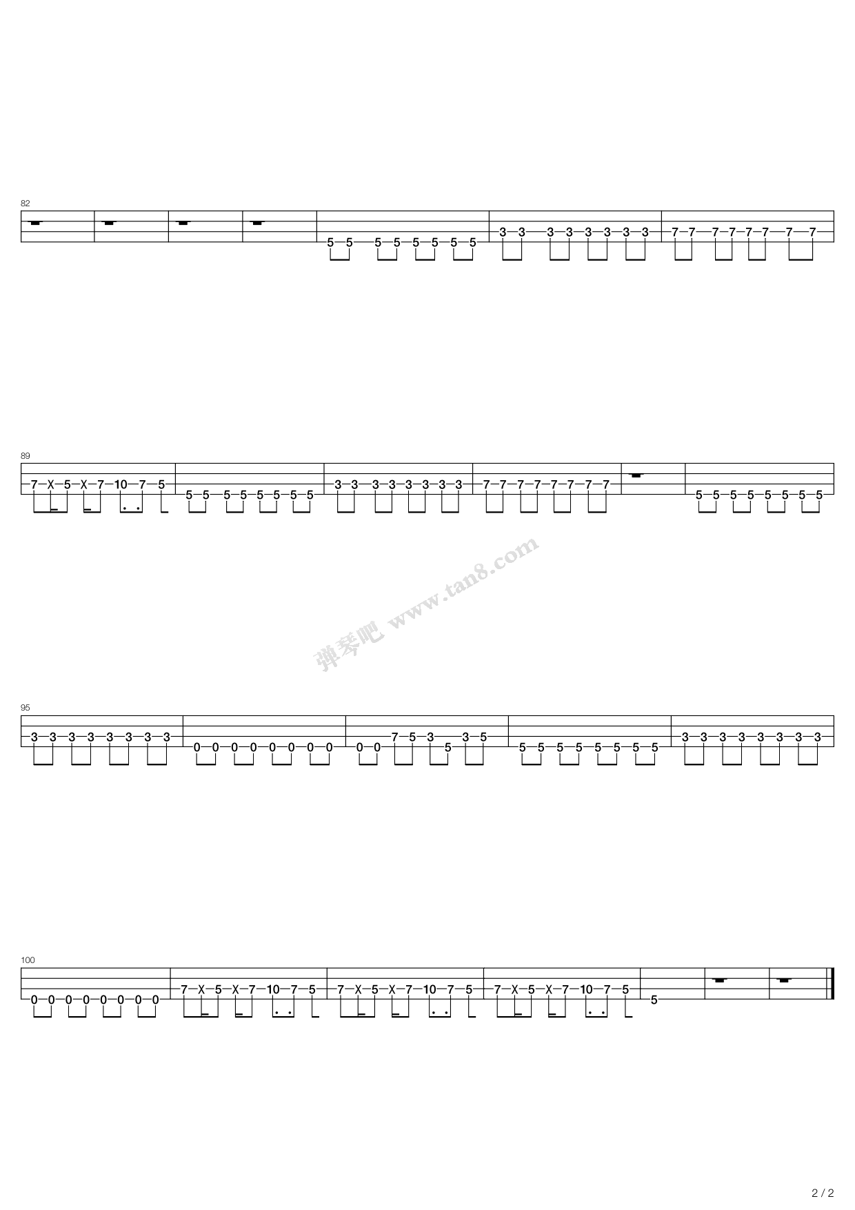 《cigarette smoker fiona》,arctic monkeys(六线谱 吉他谱吉他谱 第