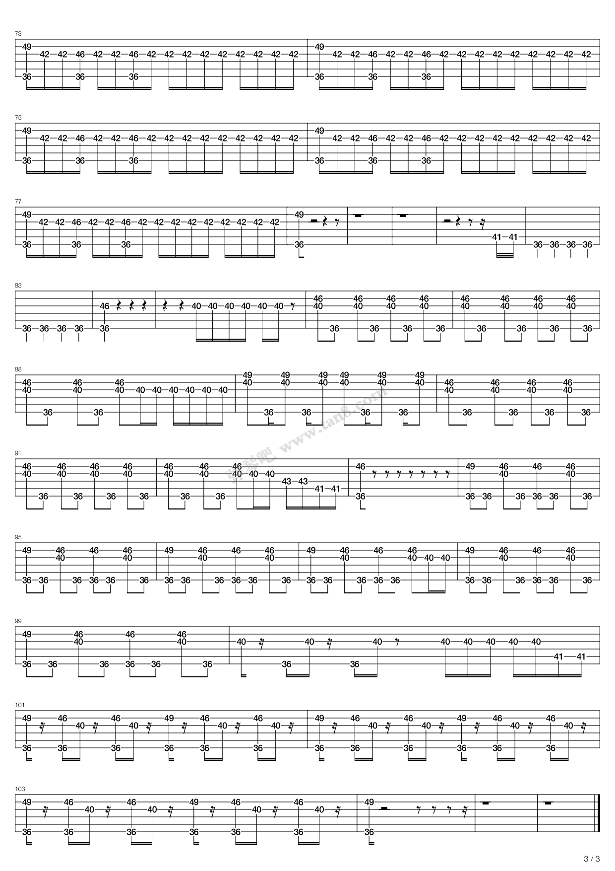 《cigarette smoker fiona》,arctic monkeys(六线谱 吉他谱吉他谱 第