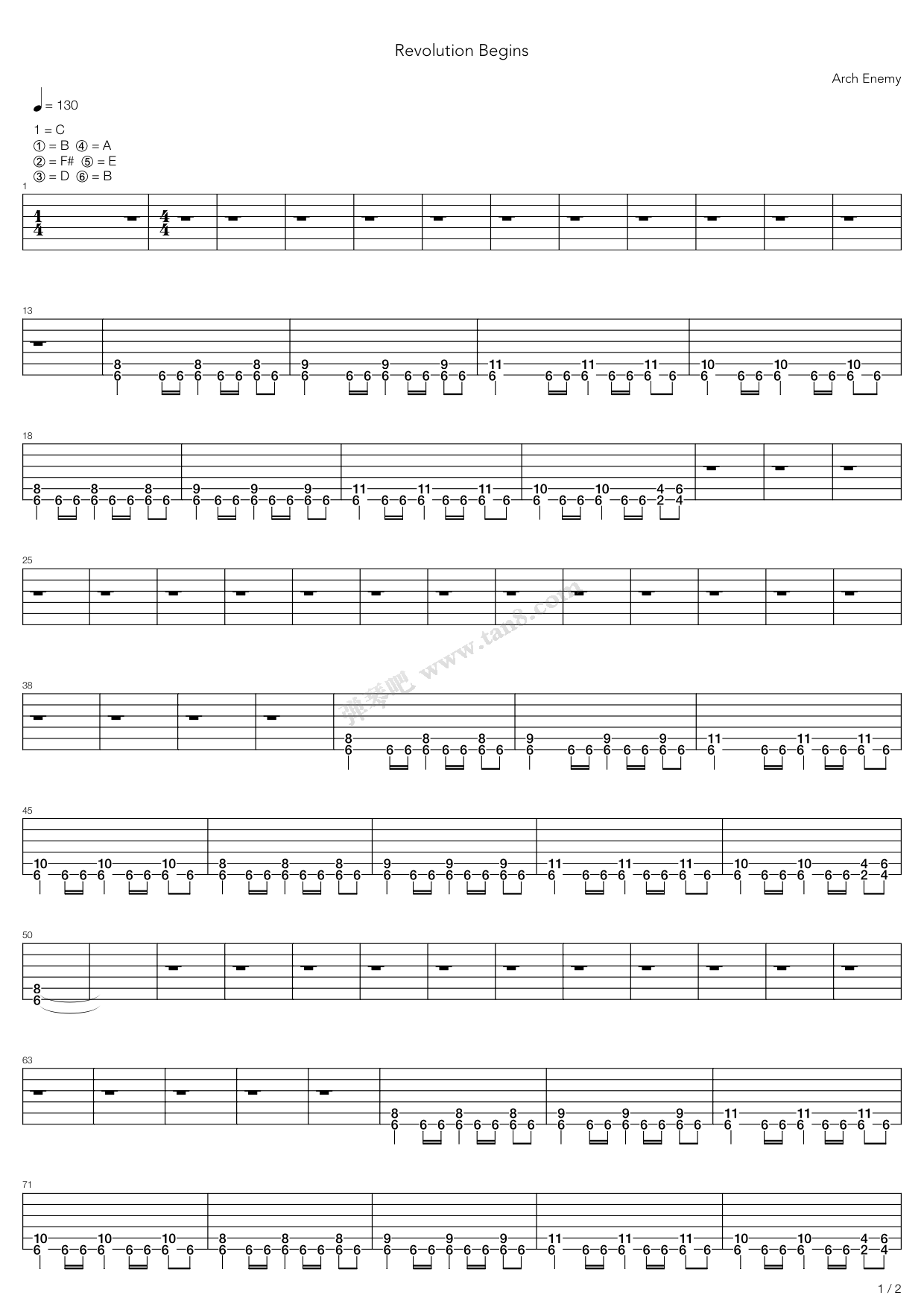 >> 儿歌 >> arch enemy >>revolution begins