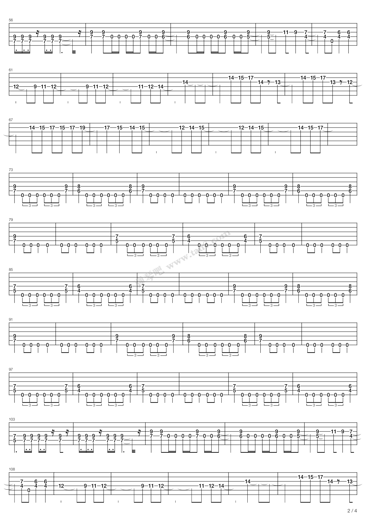 《silverwing》,arch enemy(六线谱 吉他谱吉他谱 第5页