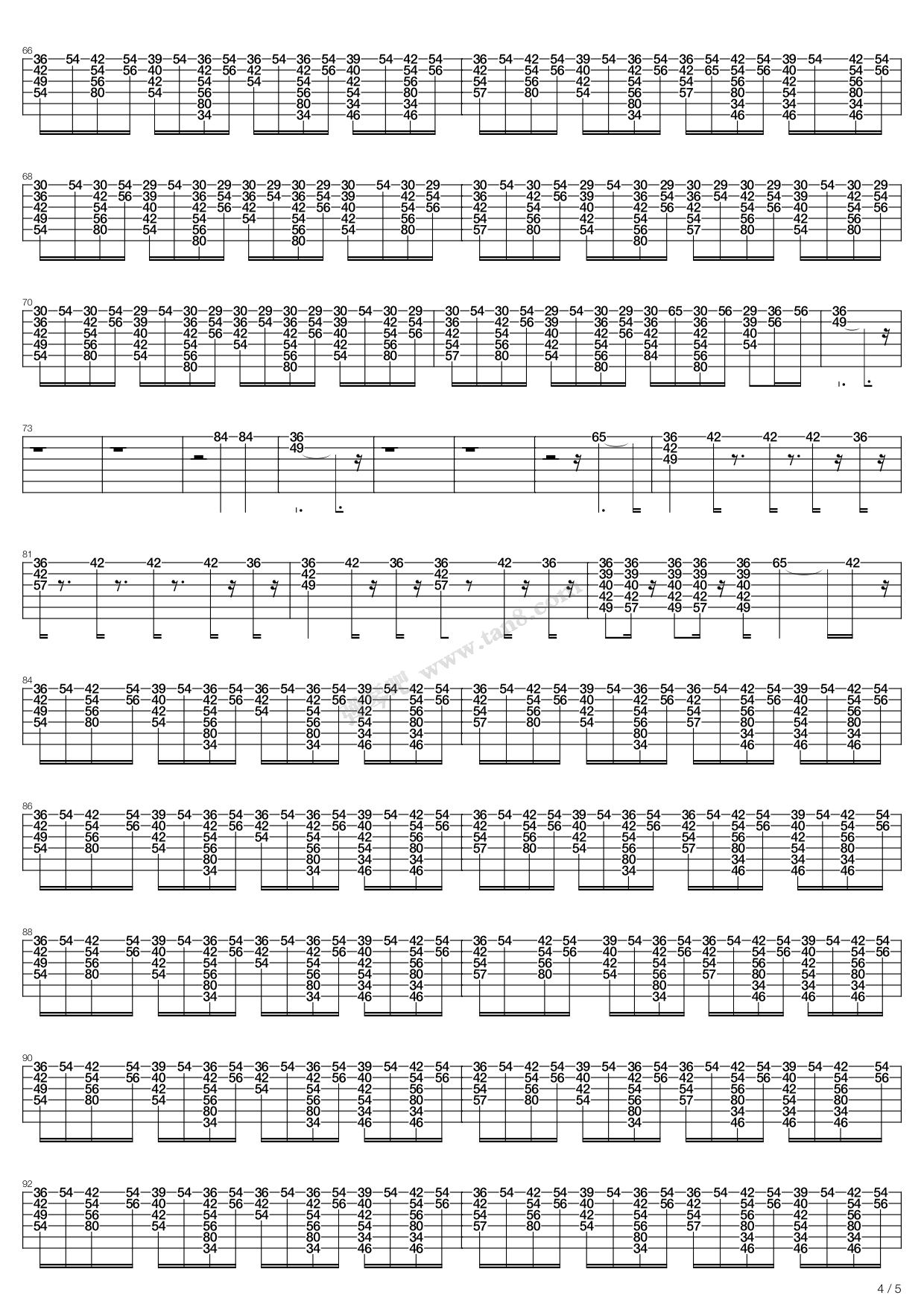 《everybody》,backstreet boys(六线谱 吉他谱吉他谱 第12页