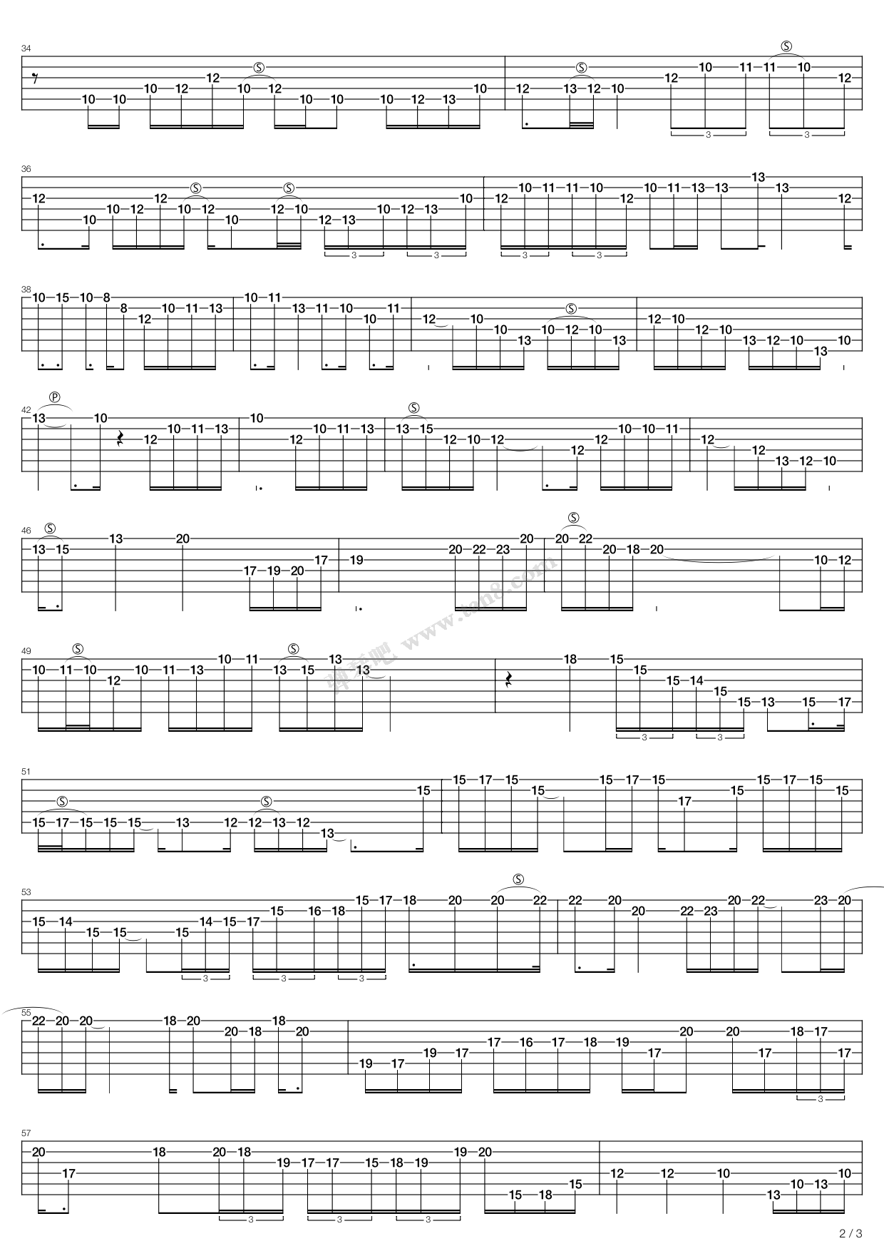 《rain》,vinnie moore(六线谱 吉他谱吉他谱 第4页