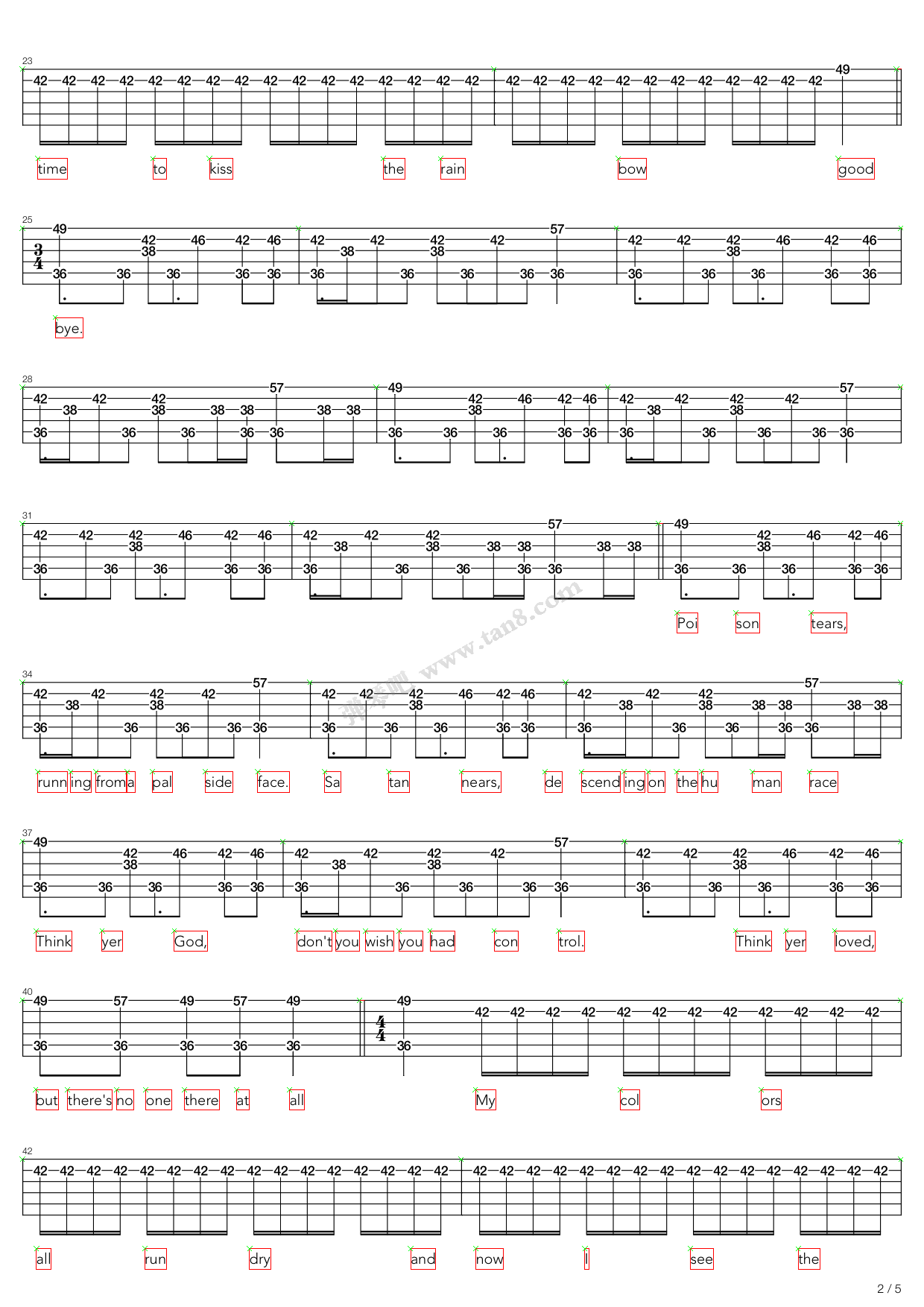 《psychophobia》,black sabbath(六线谱 吉他谱吉他谱 第13页