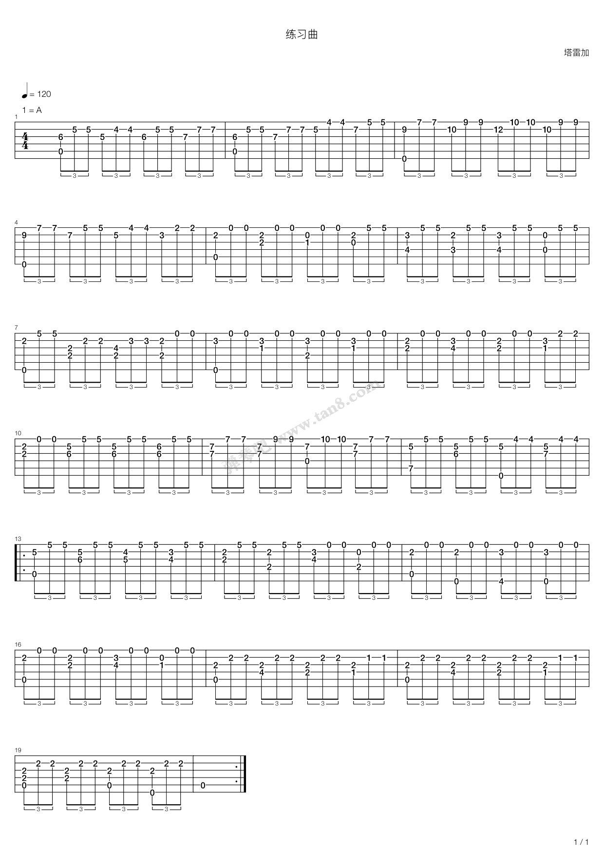 >> >> francisco torrega >>塔雷加练习曲