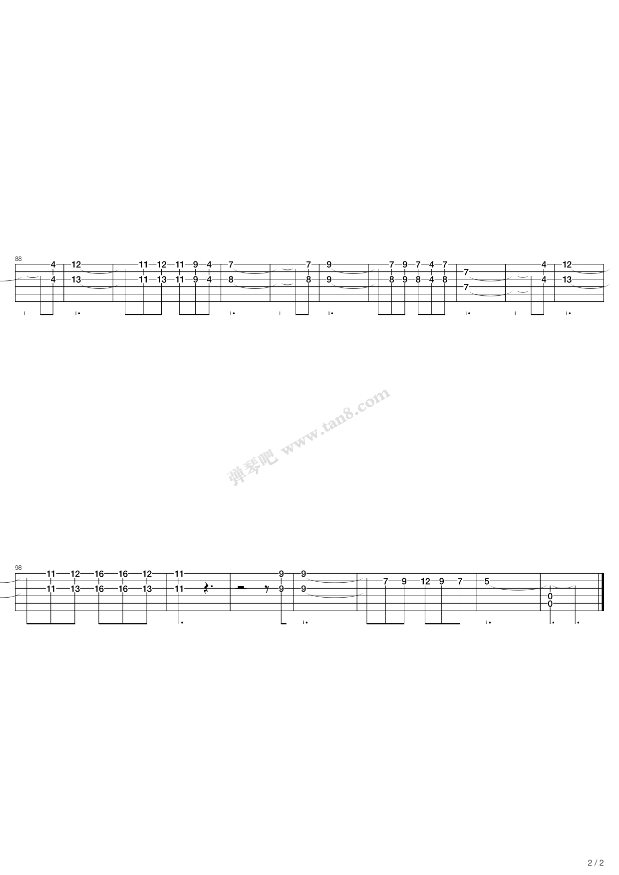 安娜小笺 吉他谱-虫虫吉他谱免费下载