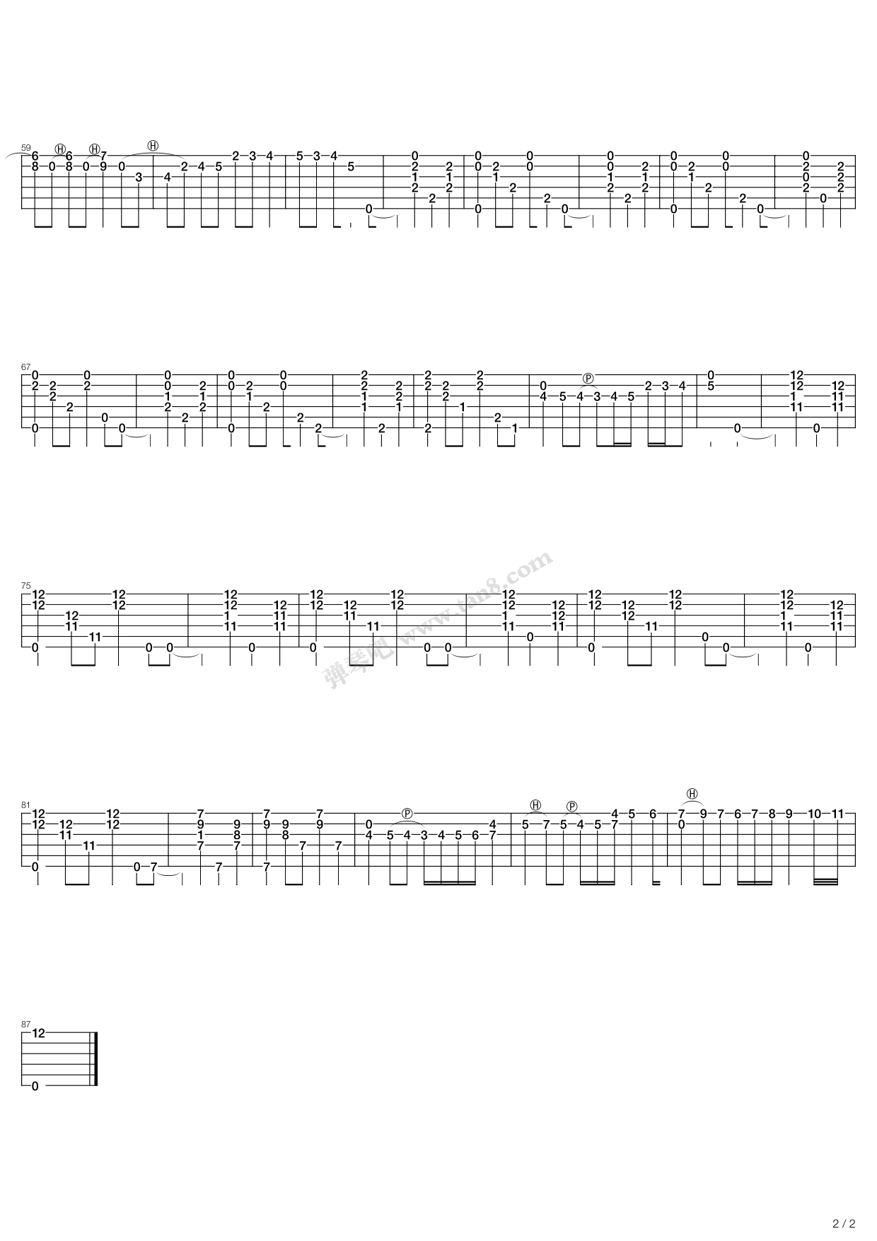 《in the mood》,chet atkins(六线谱 调和弦txt吉他谱-虫虫吉他谱