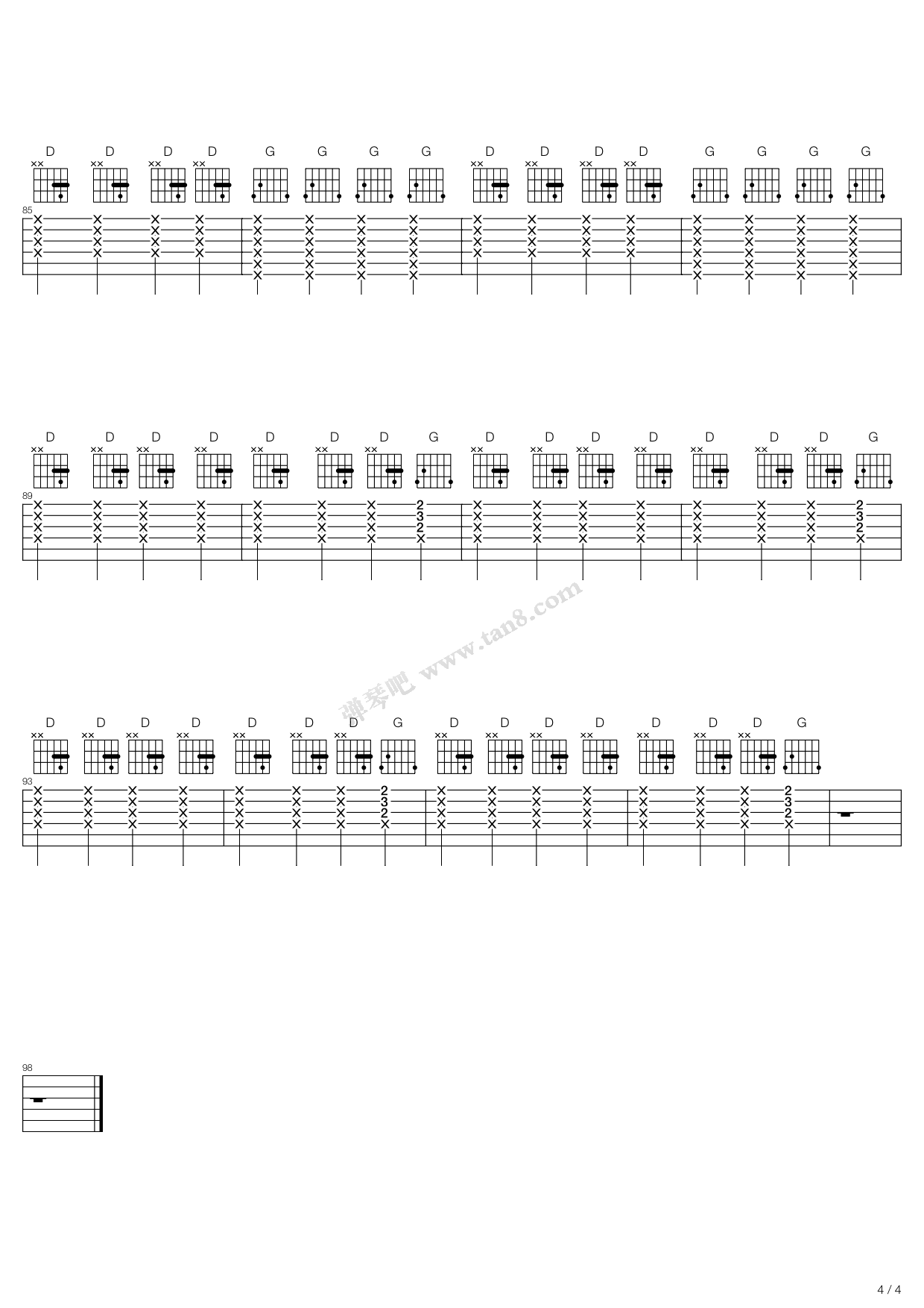 drifting 吉他谱-虫虫吉他谱免费下载