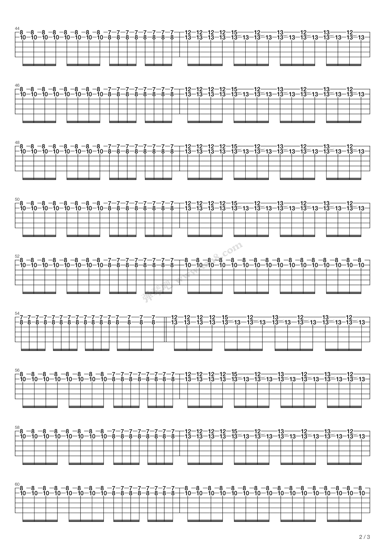 iridescent 吉他谱-虫虫吉他谱免费下载