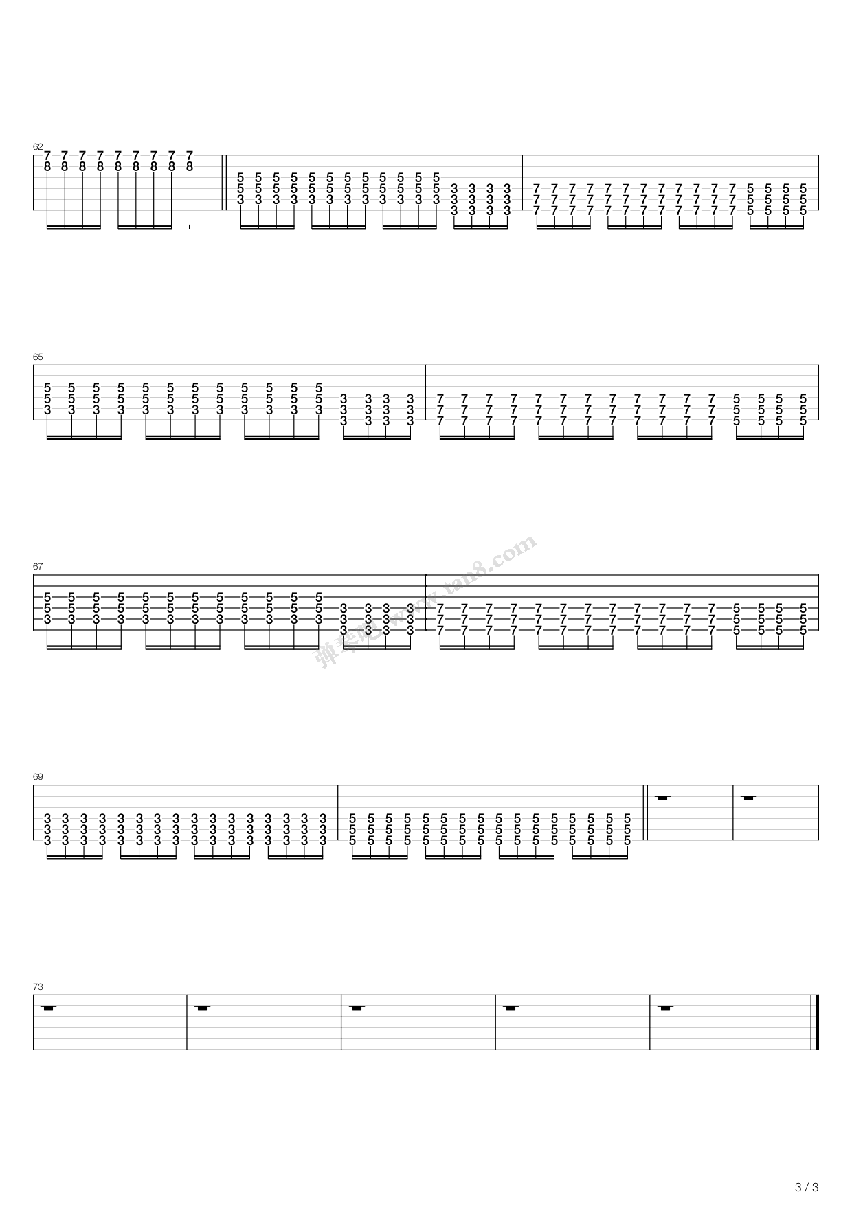 iridescent 吉他谱-虫虫吉他谱免费下载