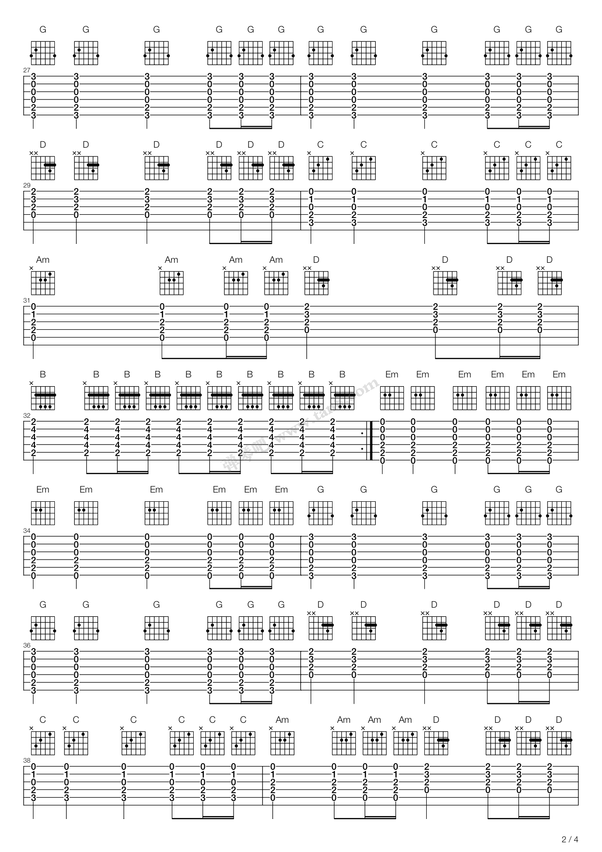 吉他催眠 吉他谱-虫虫吉他谱免费下载