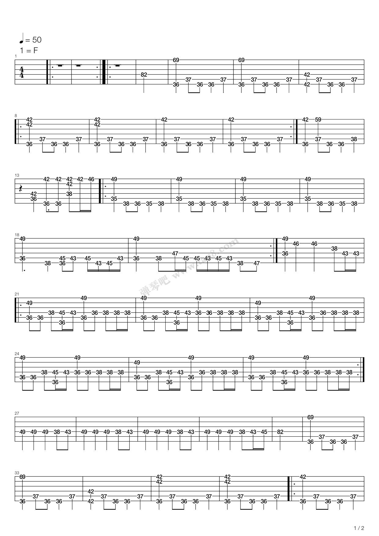 我们就象水上的浮萍 吉他谱-虫虫吉他谱免费下载