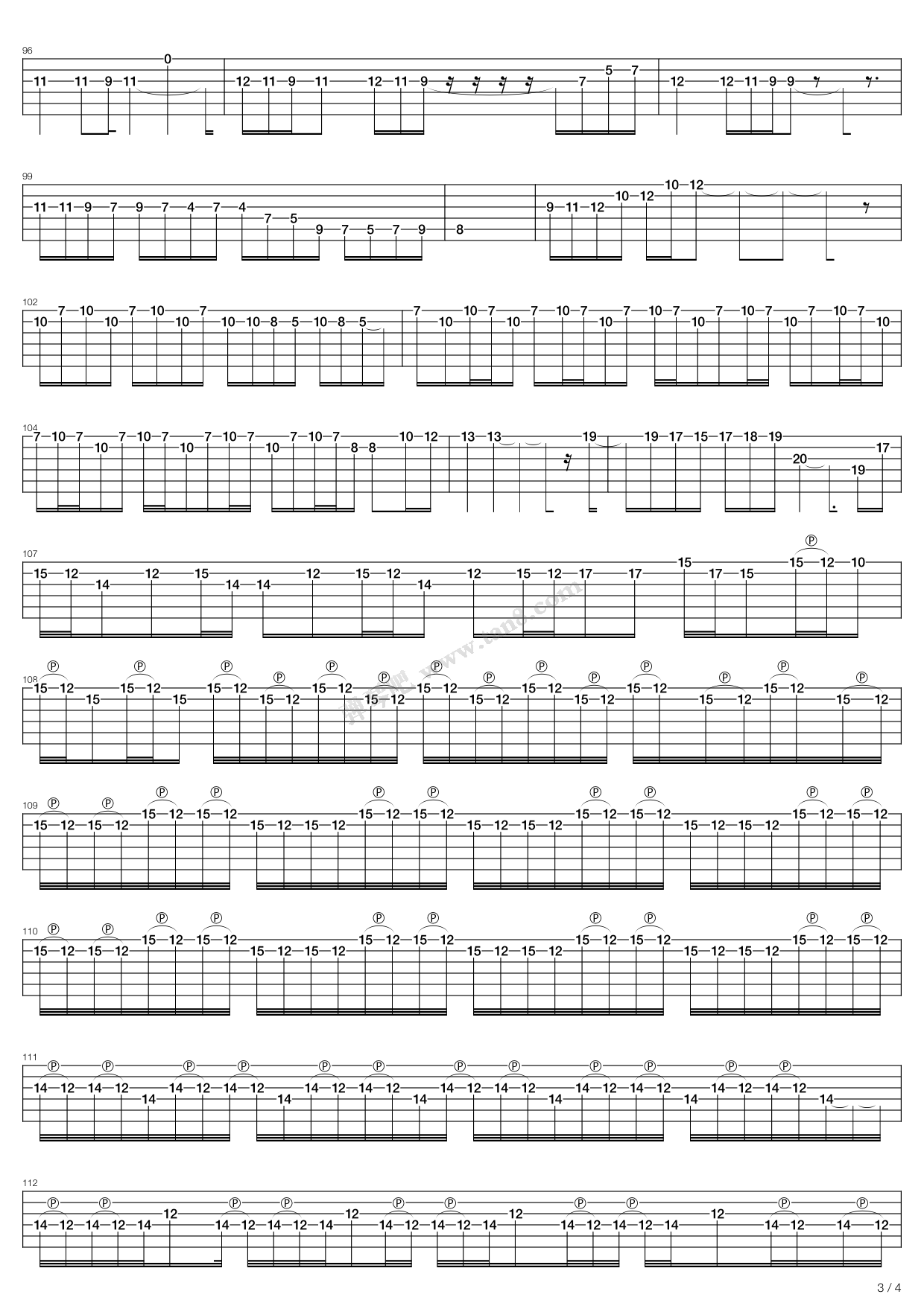 《die young》,black sabbath(六线谱 吉他谱吉他谱 第11页