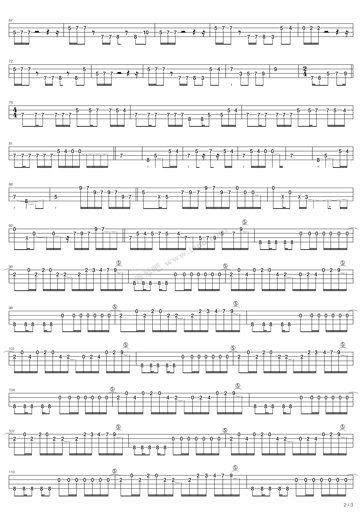 《die young》,black sabbath(六线谱 吉他谱吉他谱 第16页