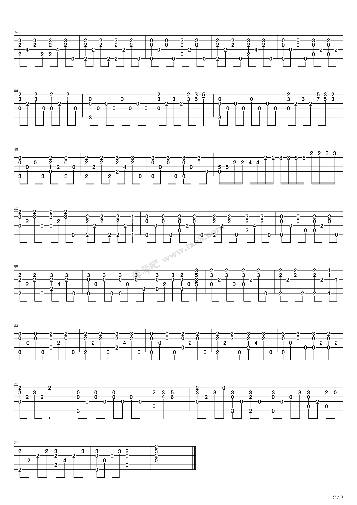 wedding bell 吉他谱-虫虫吉他谱免费下载