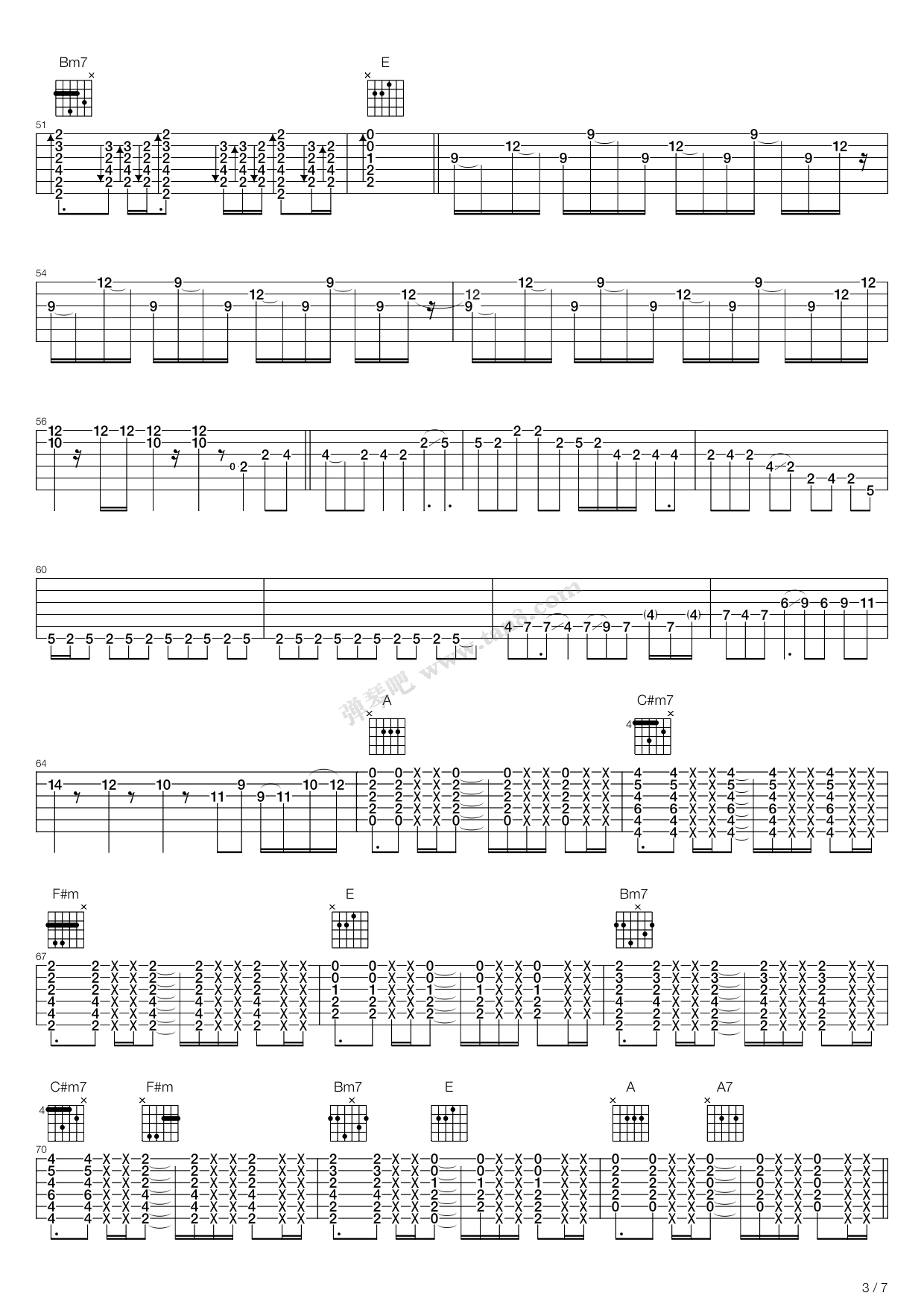 start 吉他谱-虫虫吉他谱免费下载