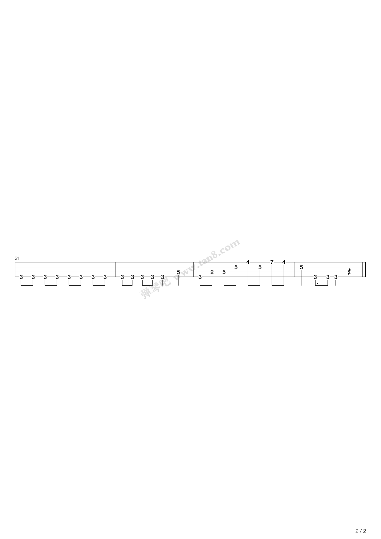 《eine kleine nachtmusik》,wolfgang amadeus mozart(六线谱 吉他谱