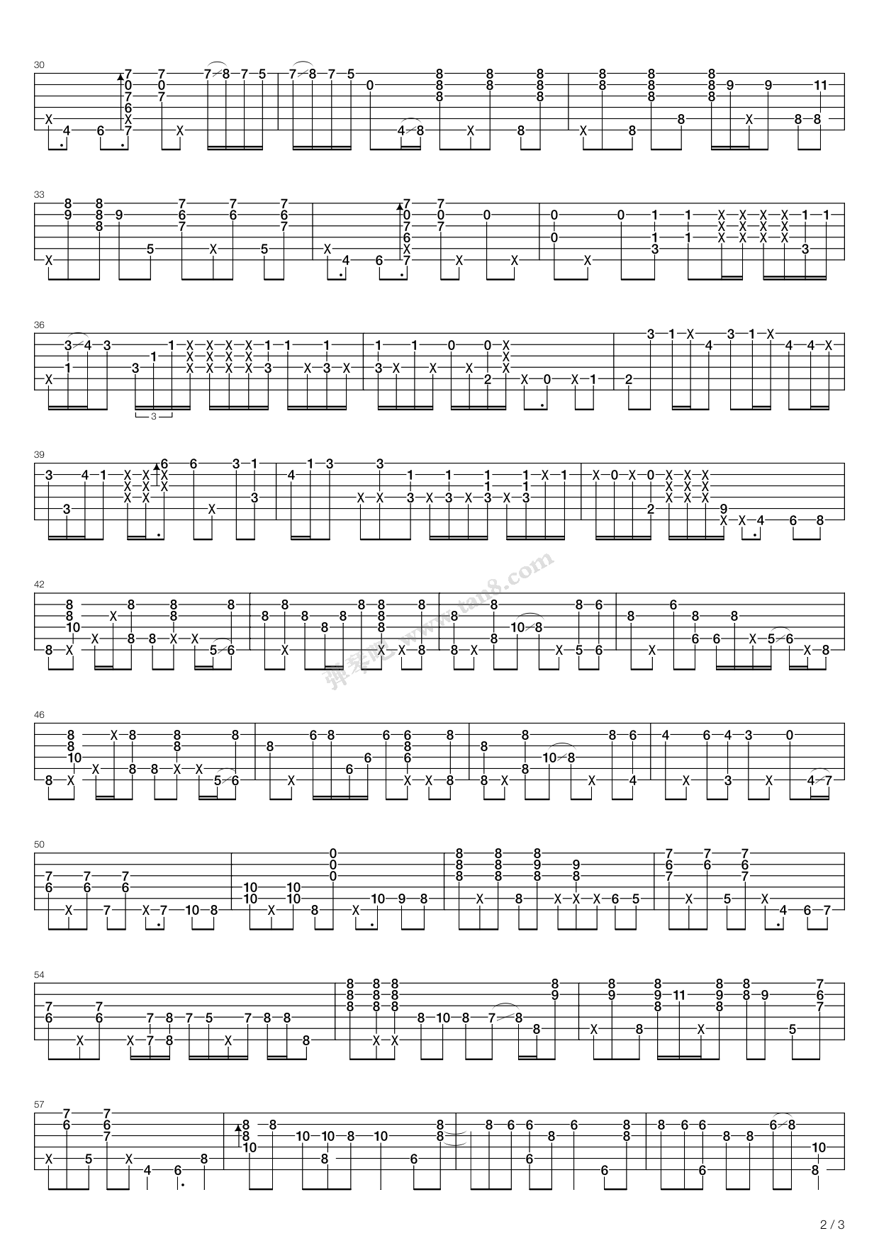 《this love(指弹版,郑成河)》,郑成河(六线谱 吉他谱吉他谱 第2页