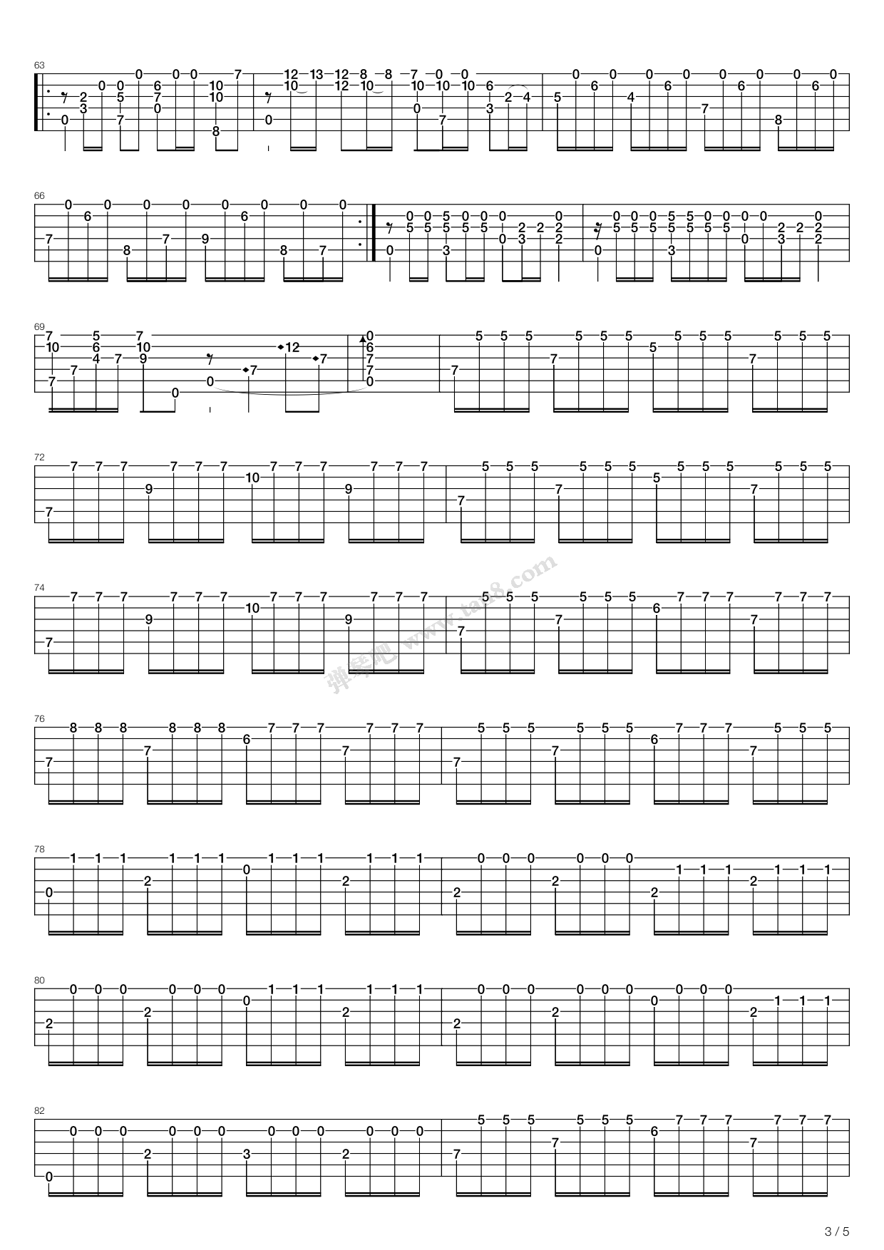 日本民谣 - 樱花变奏曲 吉他谱-虫虫吉他谱免费下载