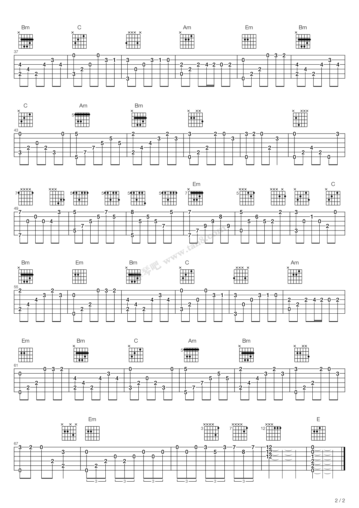 罗密欧与朱丽叶 - Richard Clayderman(理查德·克莱德曼) - 吉他谱(17吉他网制谱) - 嗨吉他