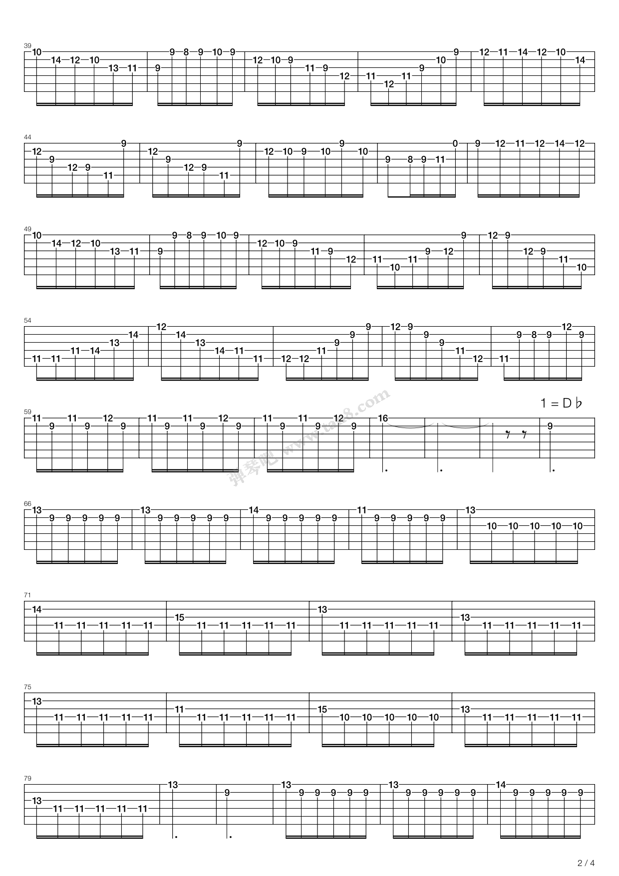 茶花女主题幻想曲 吉他谱-虫虫吉他谱免费下载