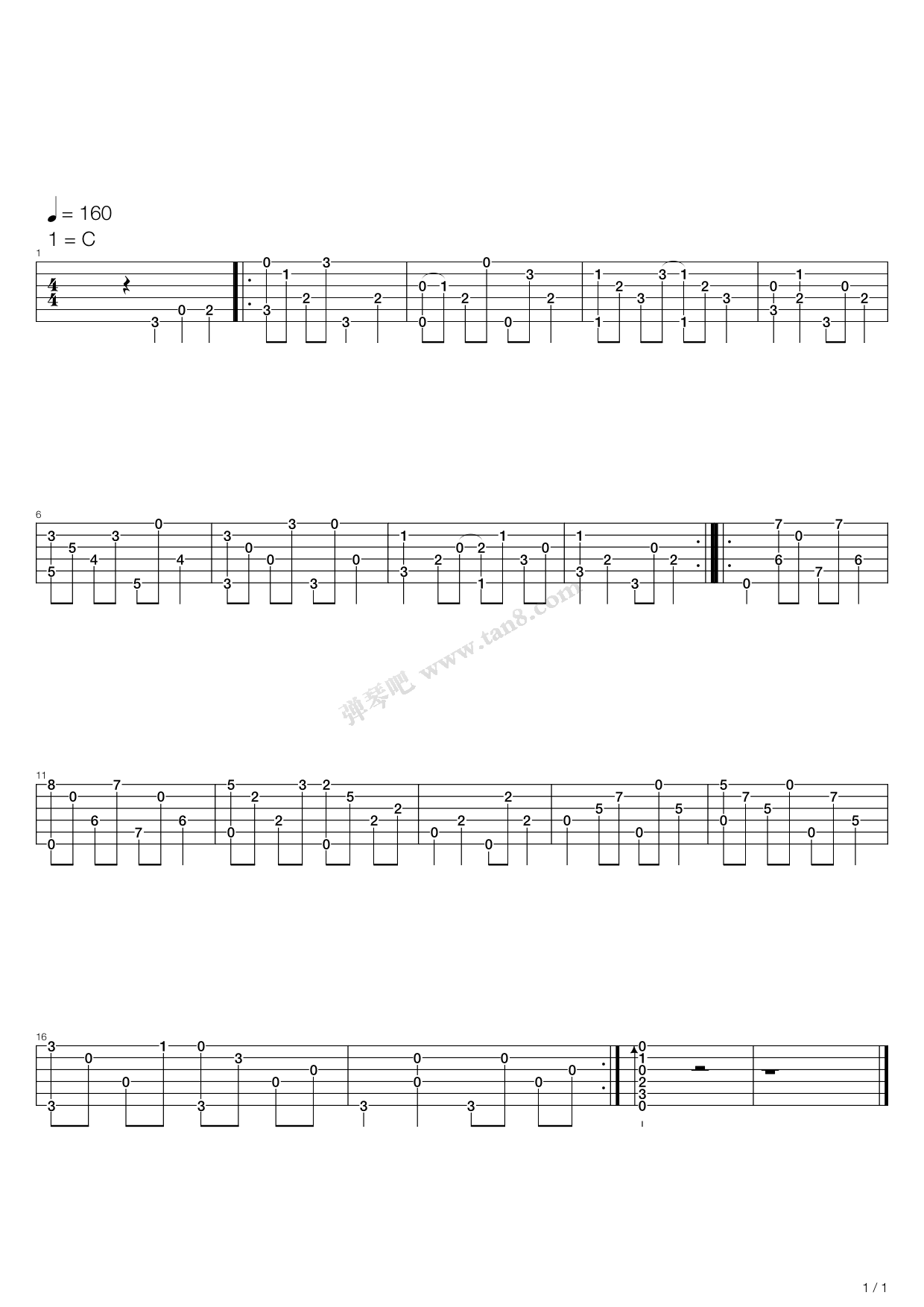 victory rag 吉他谱-虫虫吉他谱免费下载